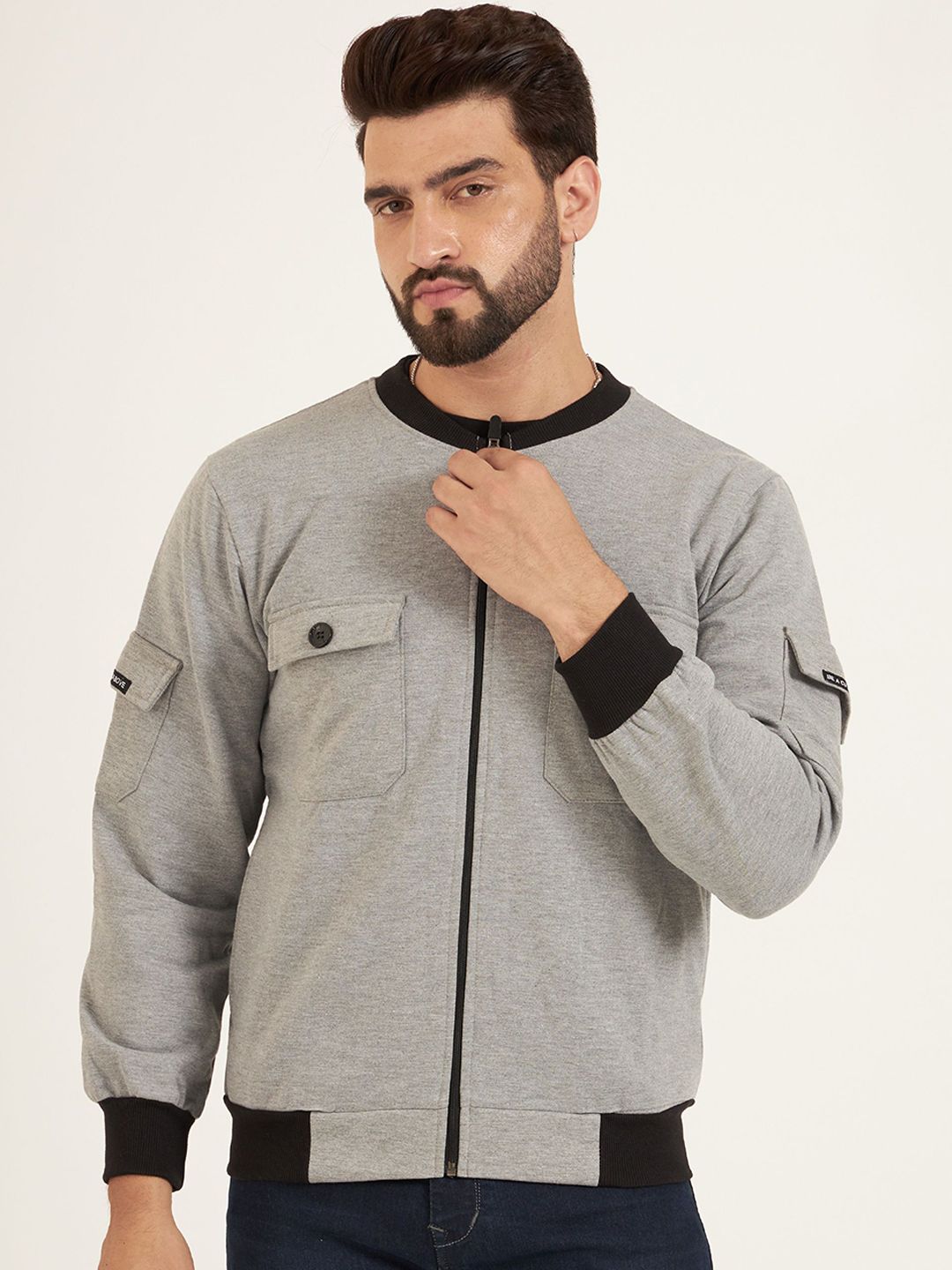 TOXA Men Fleece Lightweight Bomber Jacket-image-25