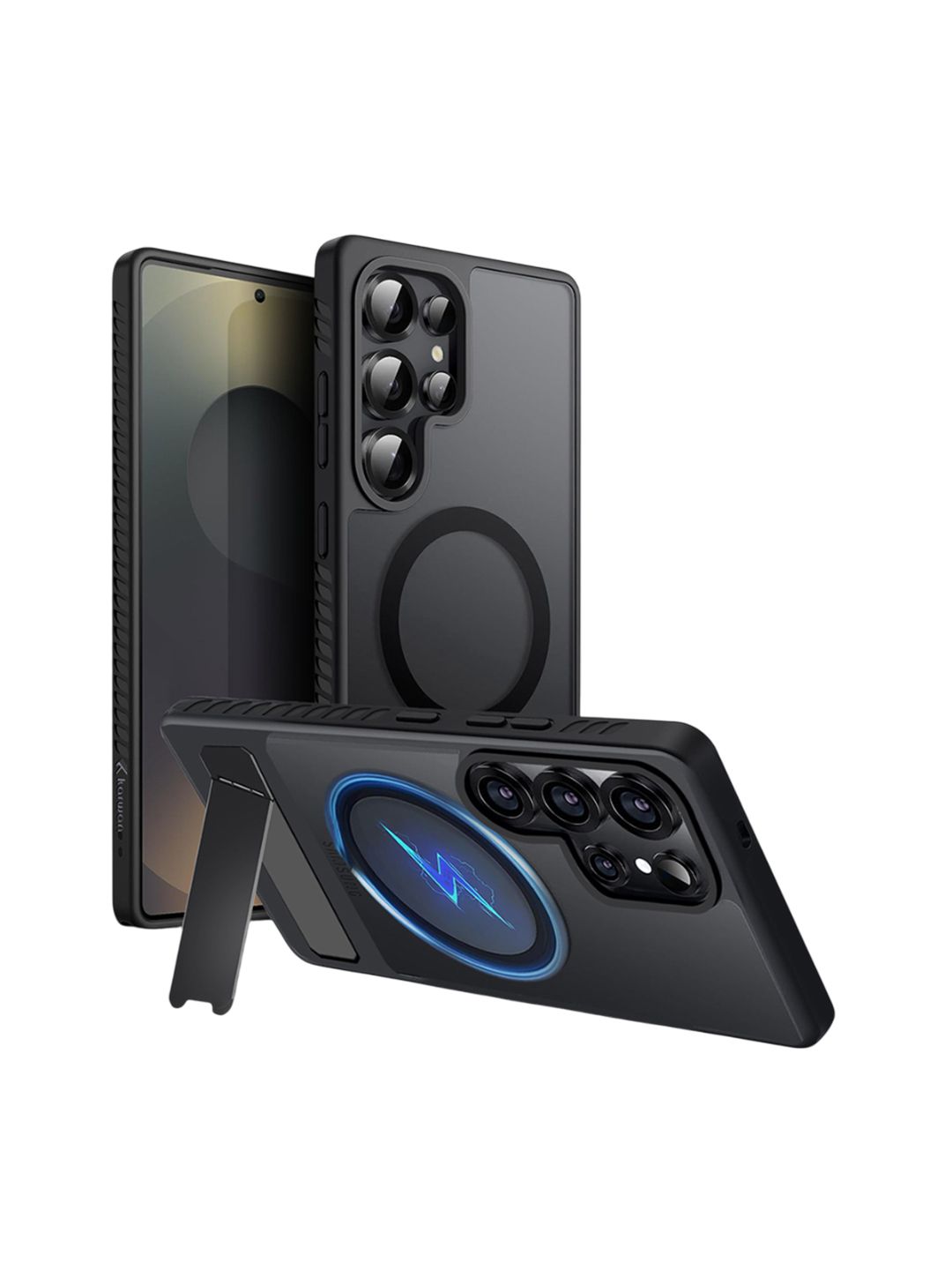 Karwan Solid Printed Samsung Galaxy S23 Ultra 5G Back Case Mobile Accessories-picture-36