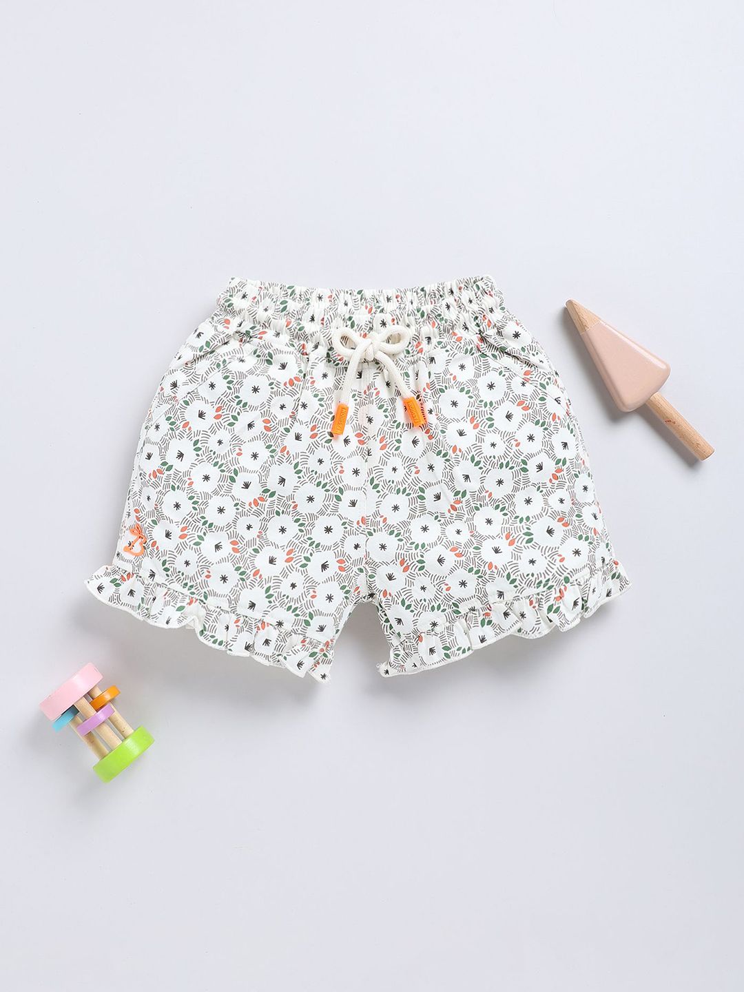 Annie Girls Cotton Striped Printed Shorts-picture-20