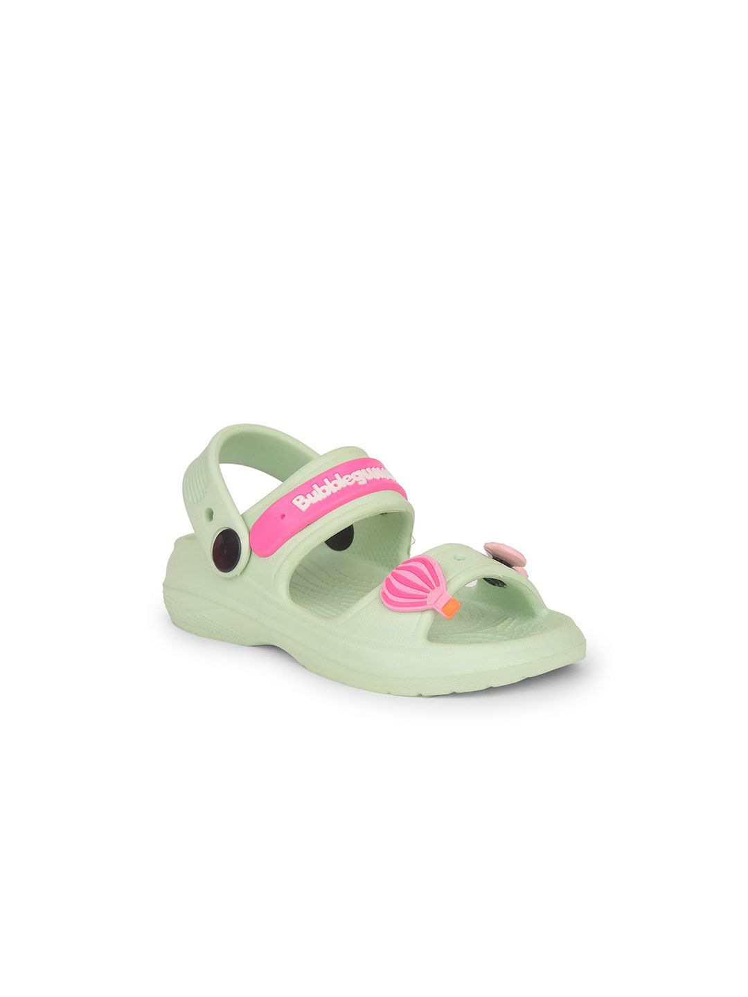 Bubblegummers Kids Green & Pink Clogs Flip Flops-picture-14
