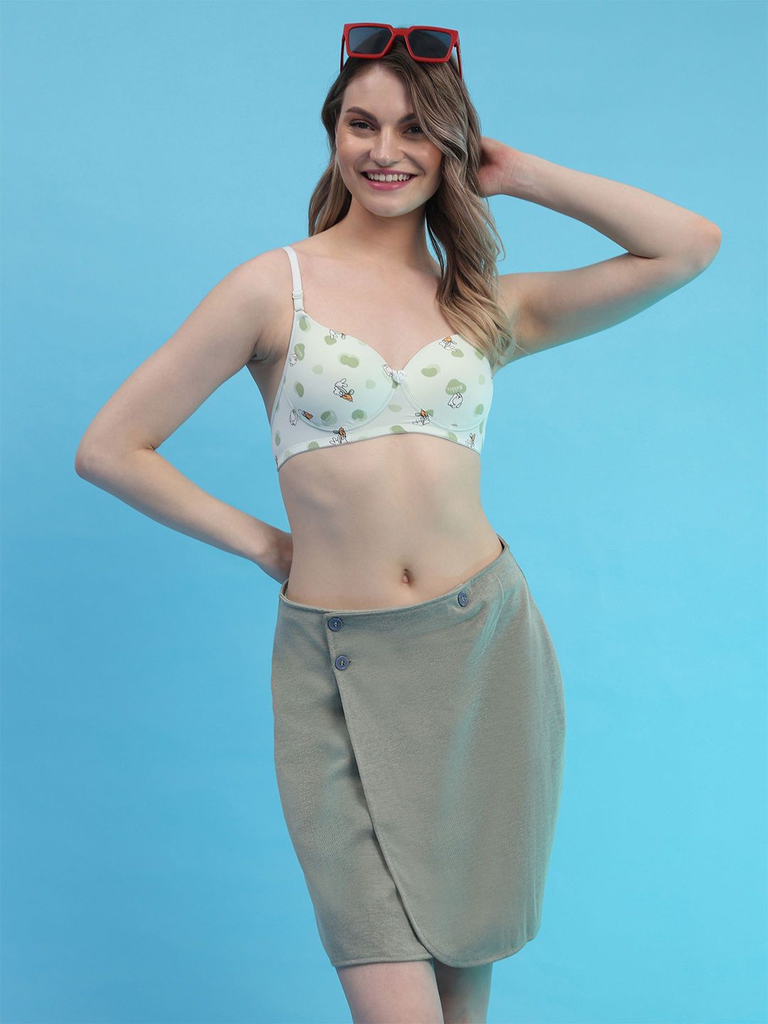 Nakshu Floral Bra Full Coverage Underwired Heavily Padded