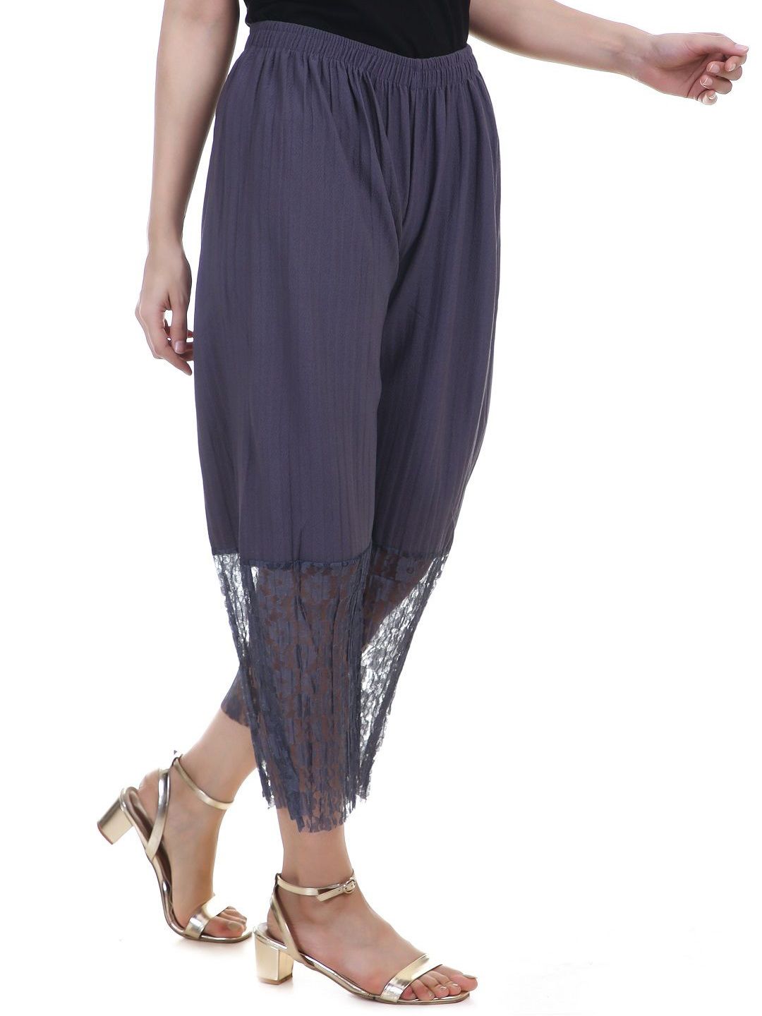 POLLOLOCO Cotton Flared-FitTrousers-picture-20