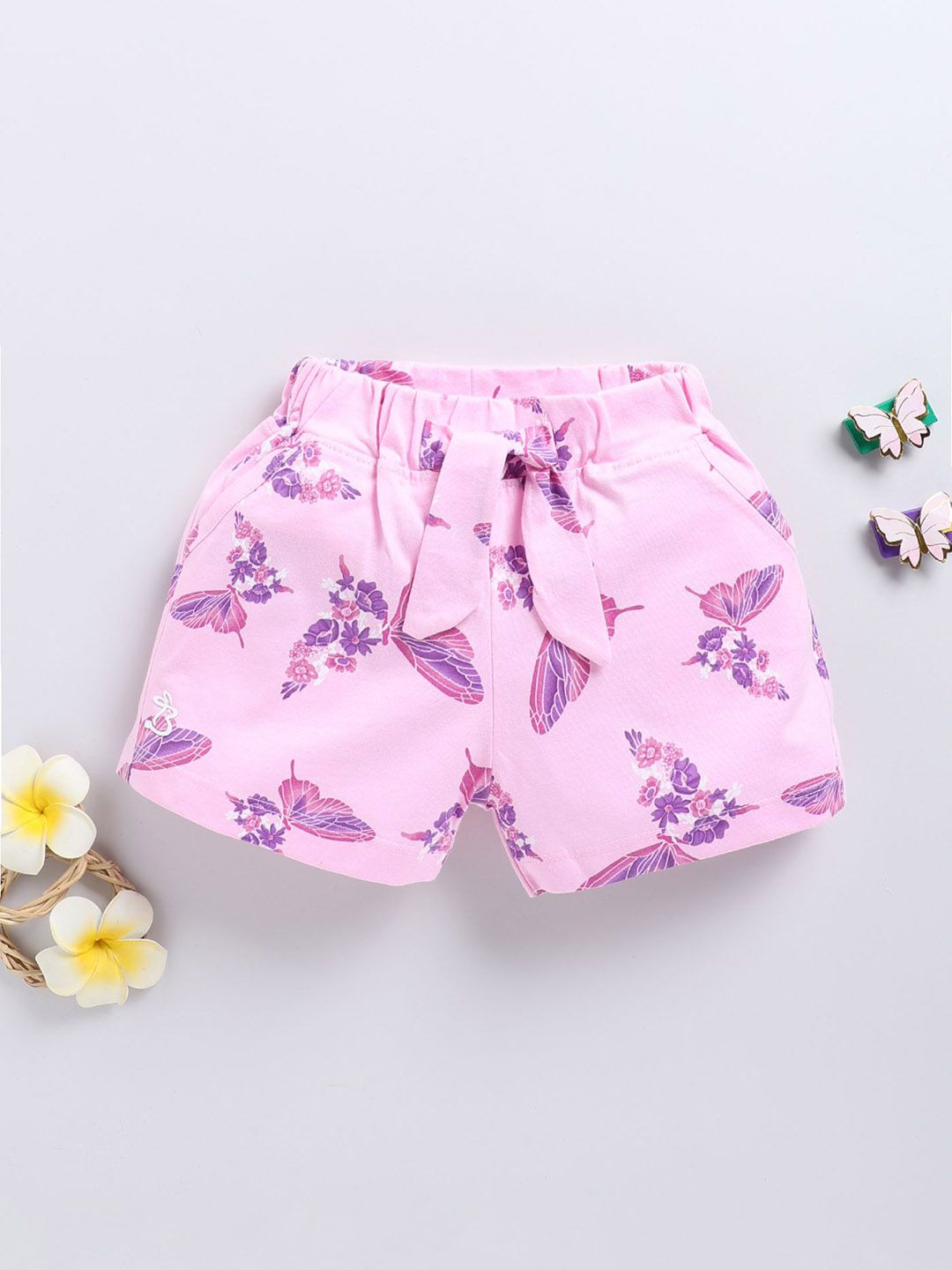 Annie Girl Printed Mid-Rise Hot Pants-picture-25