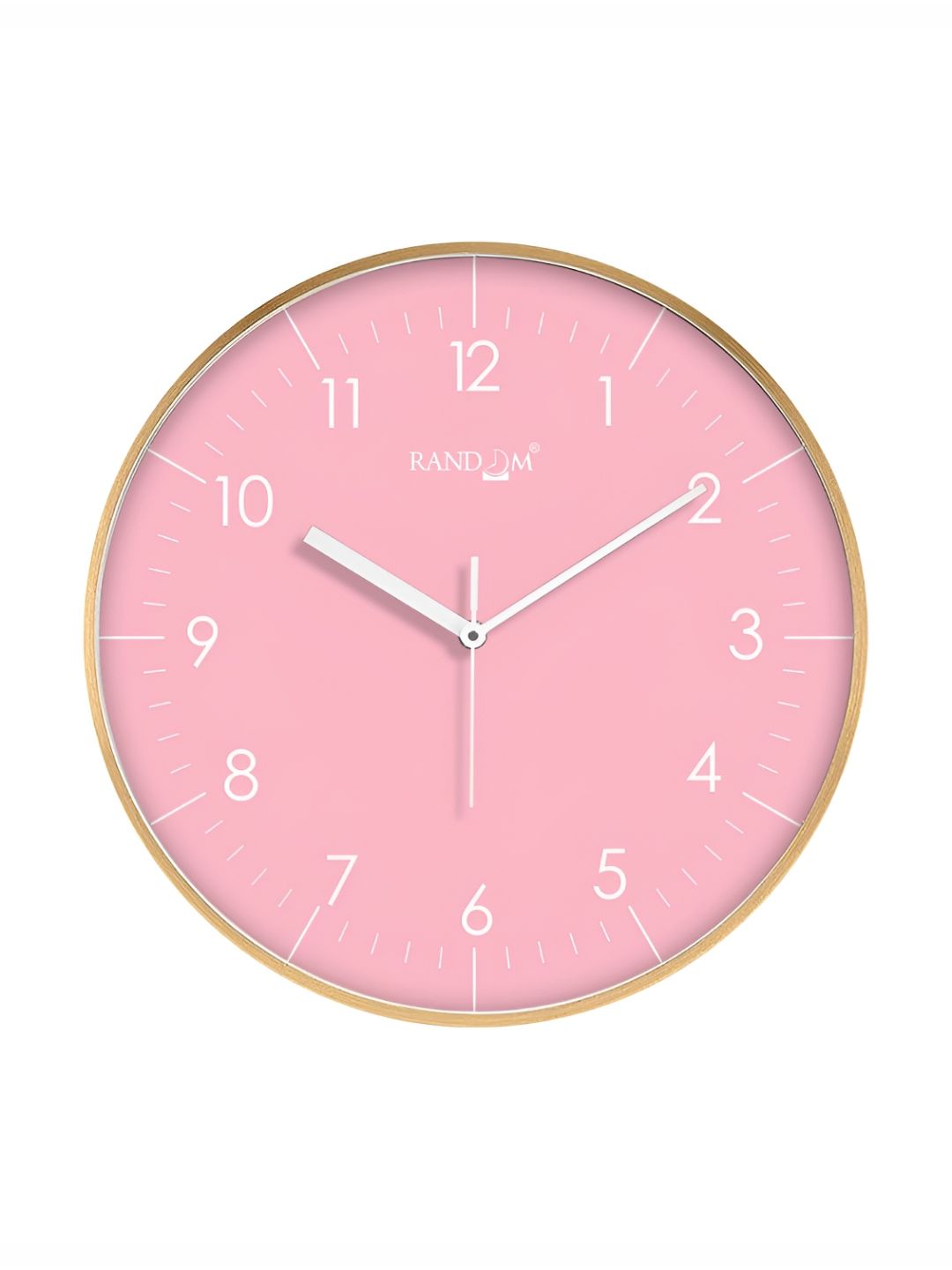 RANDOM Pink & Gold-Toned Contemporary Wall Clock-picture-47