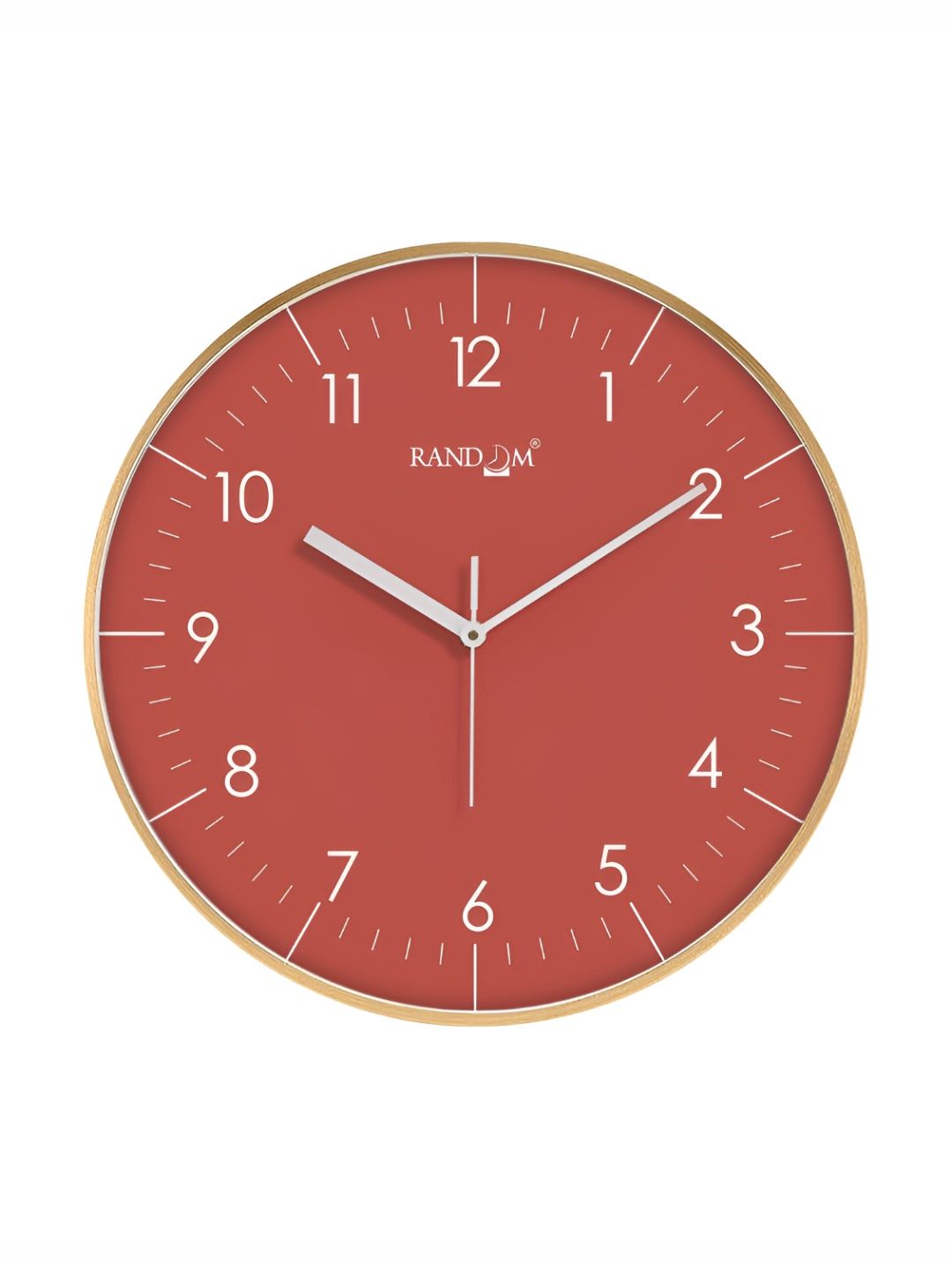 RANDOM Orange & Gold-Toned \Contemporary Wall Clock-picture-36