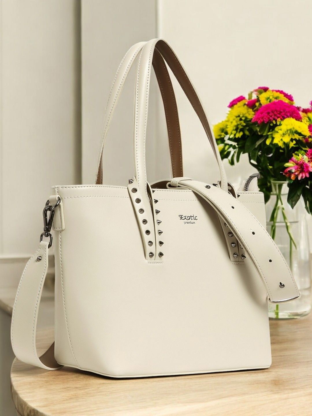 Exotic Shopper Shoulder Bag with Bow Detail-picture-34