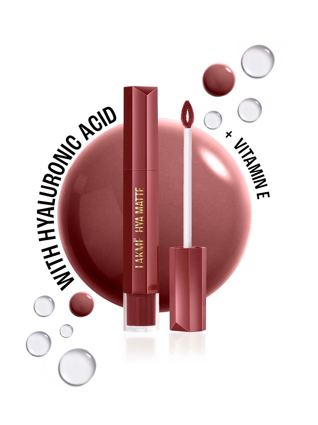 Lakme 9to5 Hya Matte Liquid Lipstick with Vitamin E 5.3ml - Boardroom Blush H02-picture-56