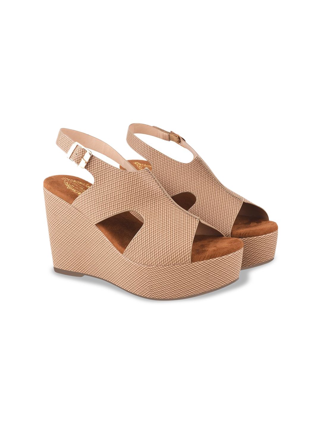 Shoetopia Girls Textured Wedge Sandals-picture-11
