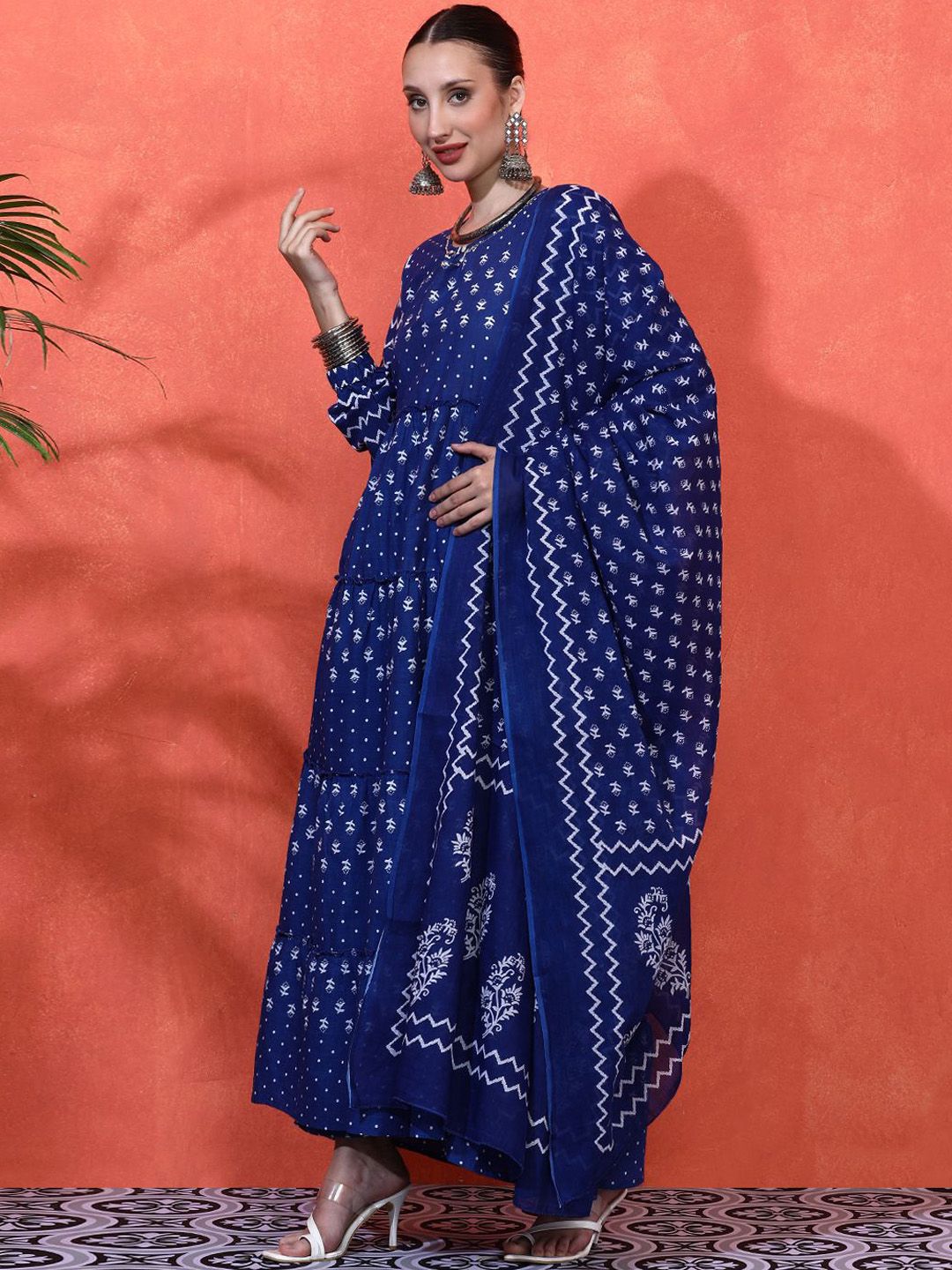 EXP - Sangria Printed Printed Aline Kurta