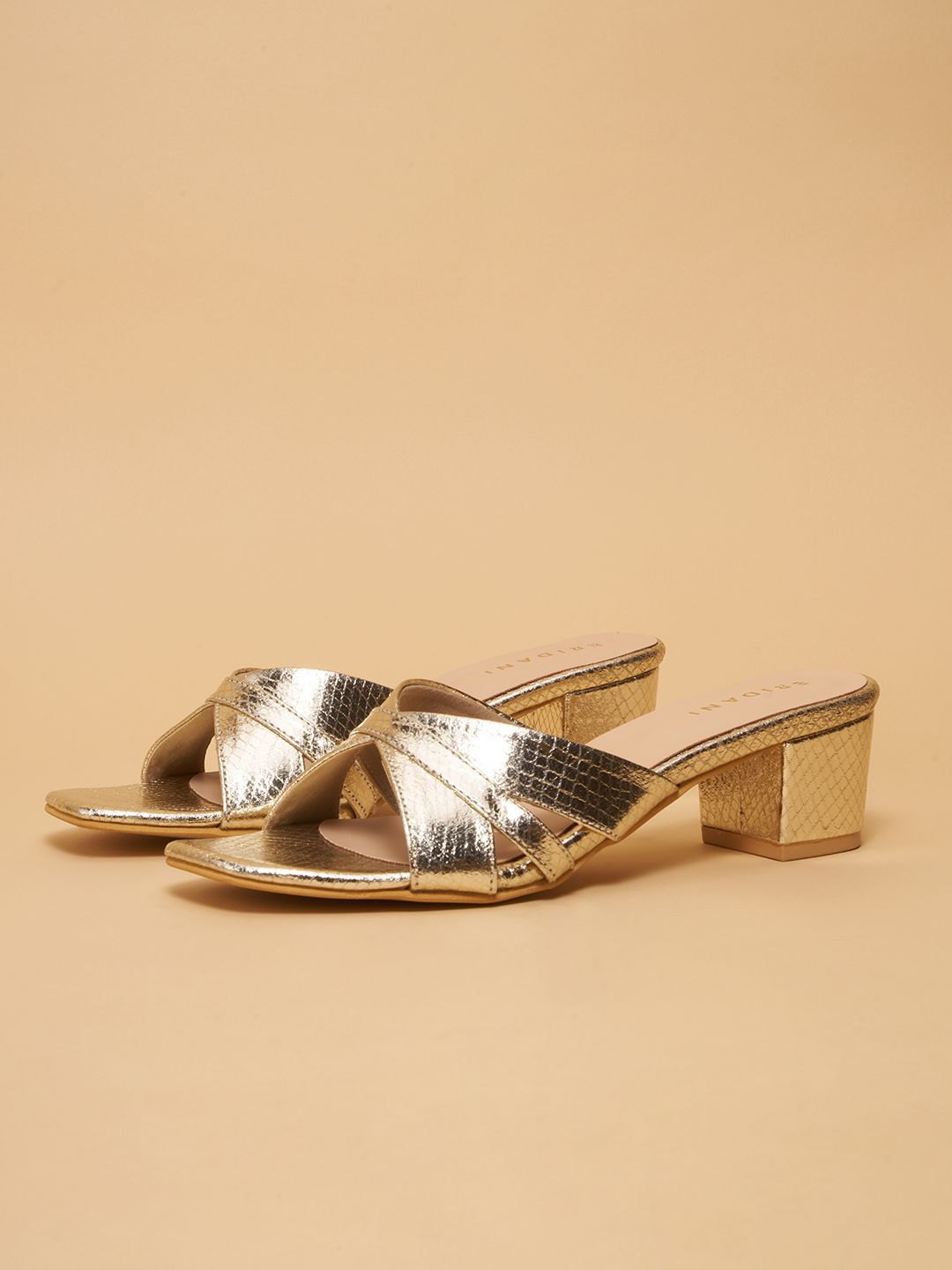 ERIDANI Striped Party Block Mules-picture-17