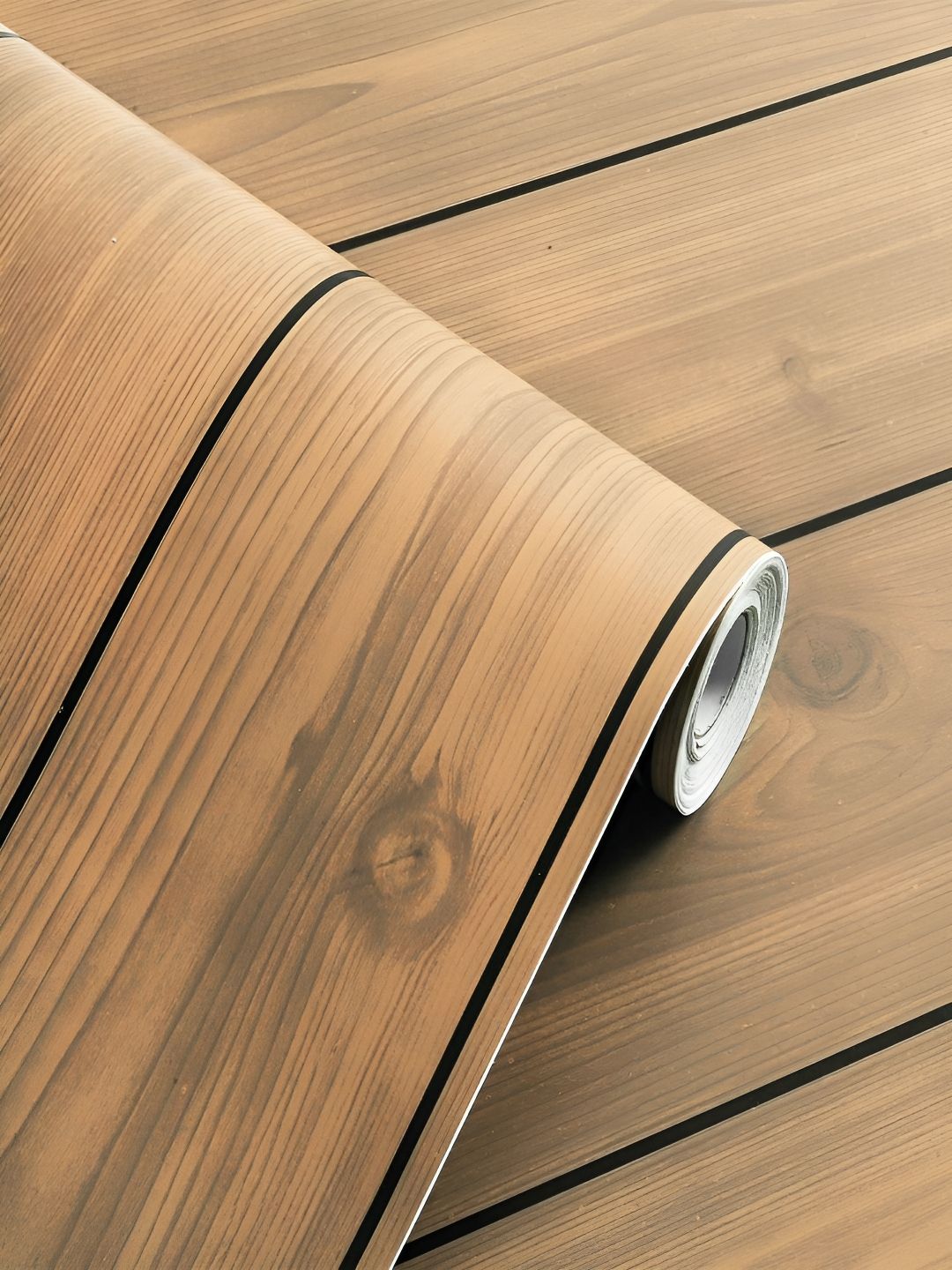 HOMEMATES Beige Self-Adhesive Waterproof Wall Sticker-picture-13