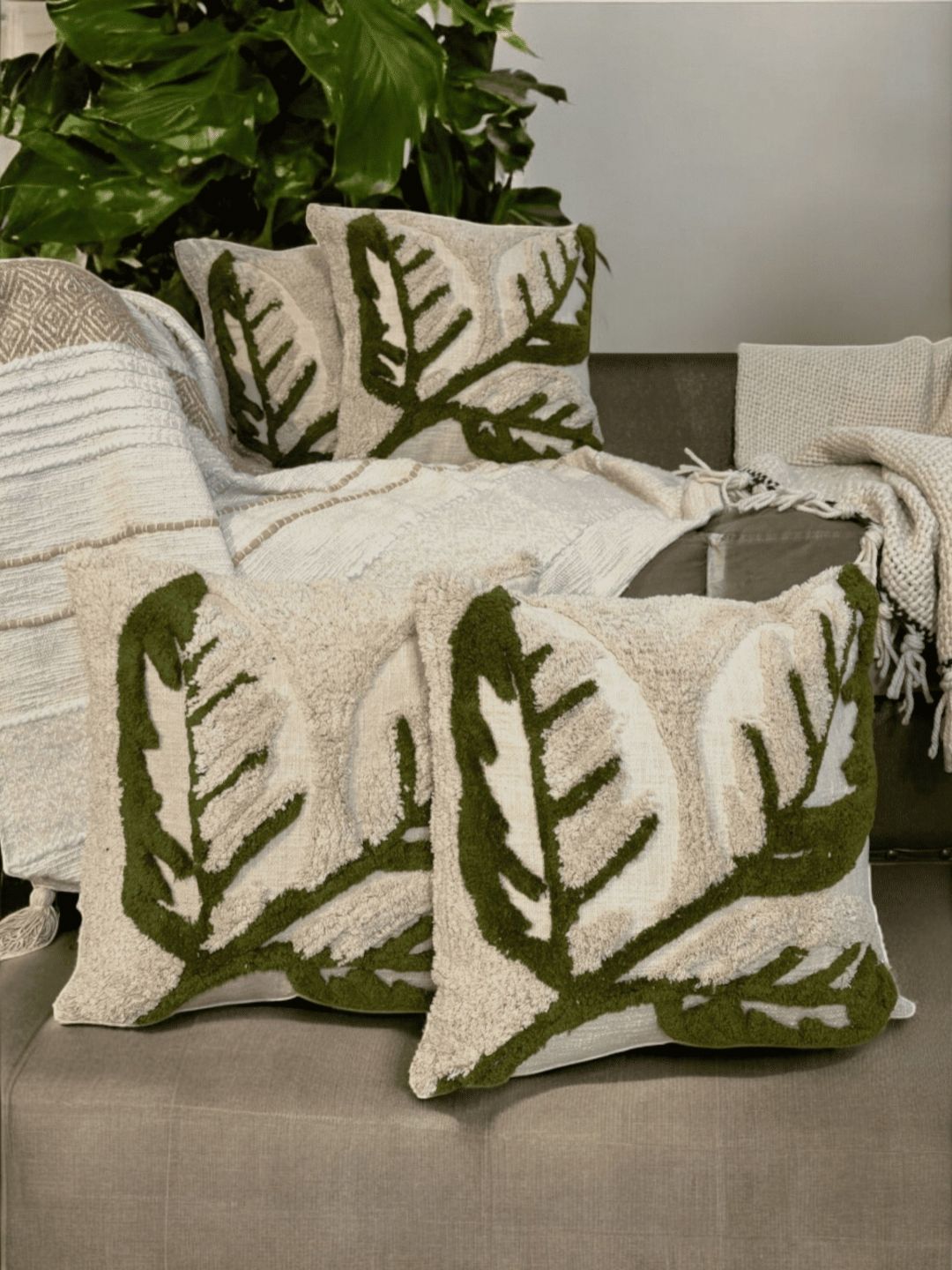 LUSHLYF White Set of 4 Quirky Square Cushion Covers-image-34