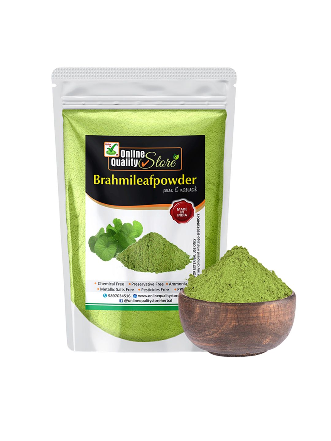 Online Quality Store Brahmi Leaf Powder For Hair - 100g-picture-41