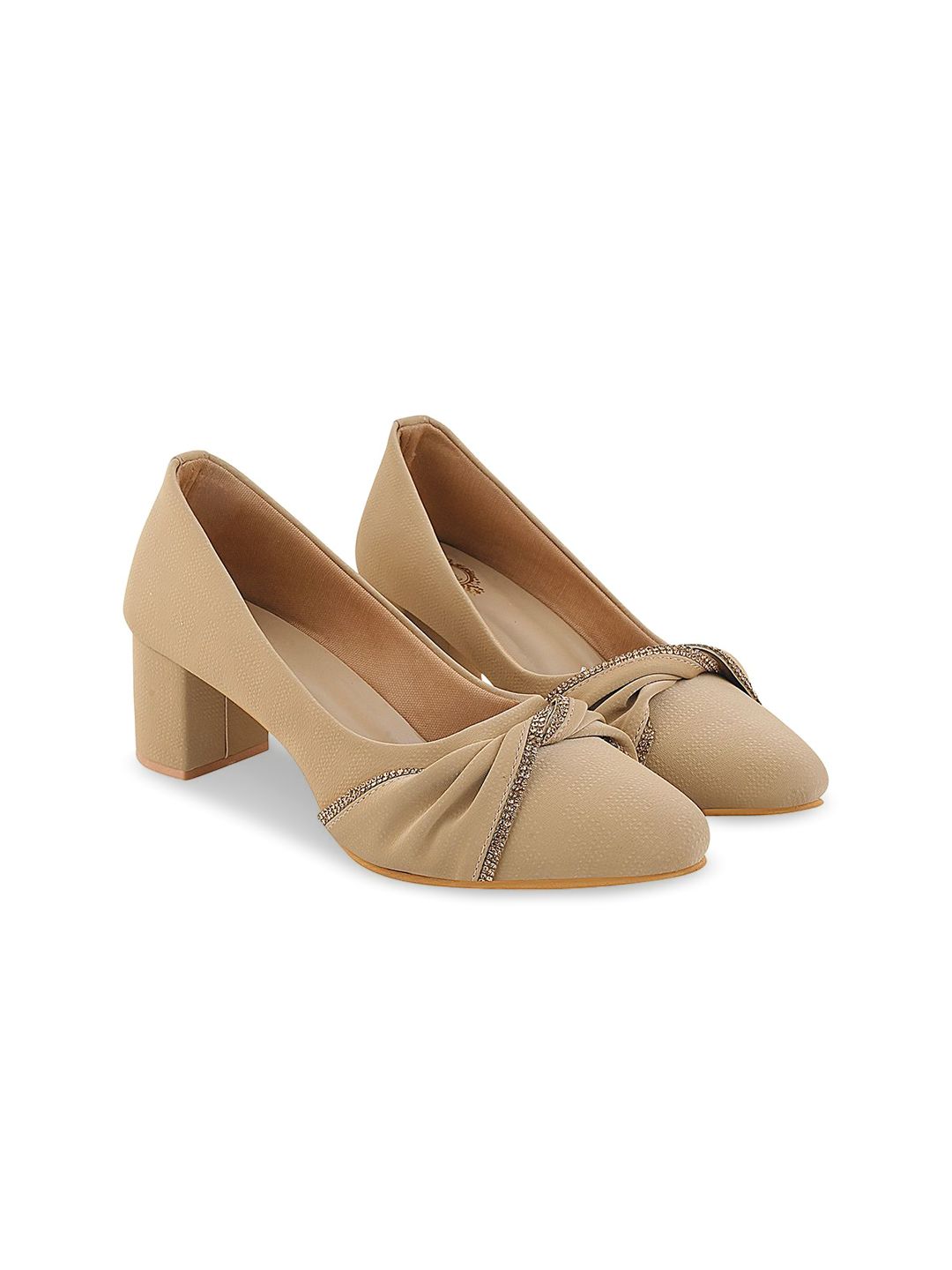 Shoetopia Girls Embellished Party Block Pumps-picture-39