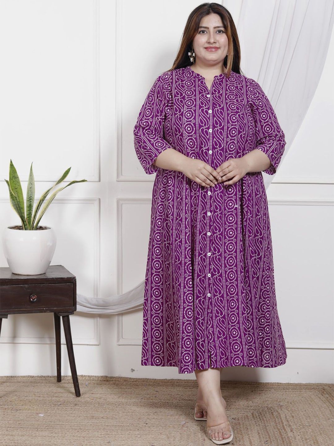 Swasti Ethnic Motifs Print Maxi Dress-picture-18