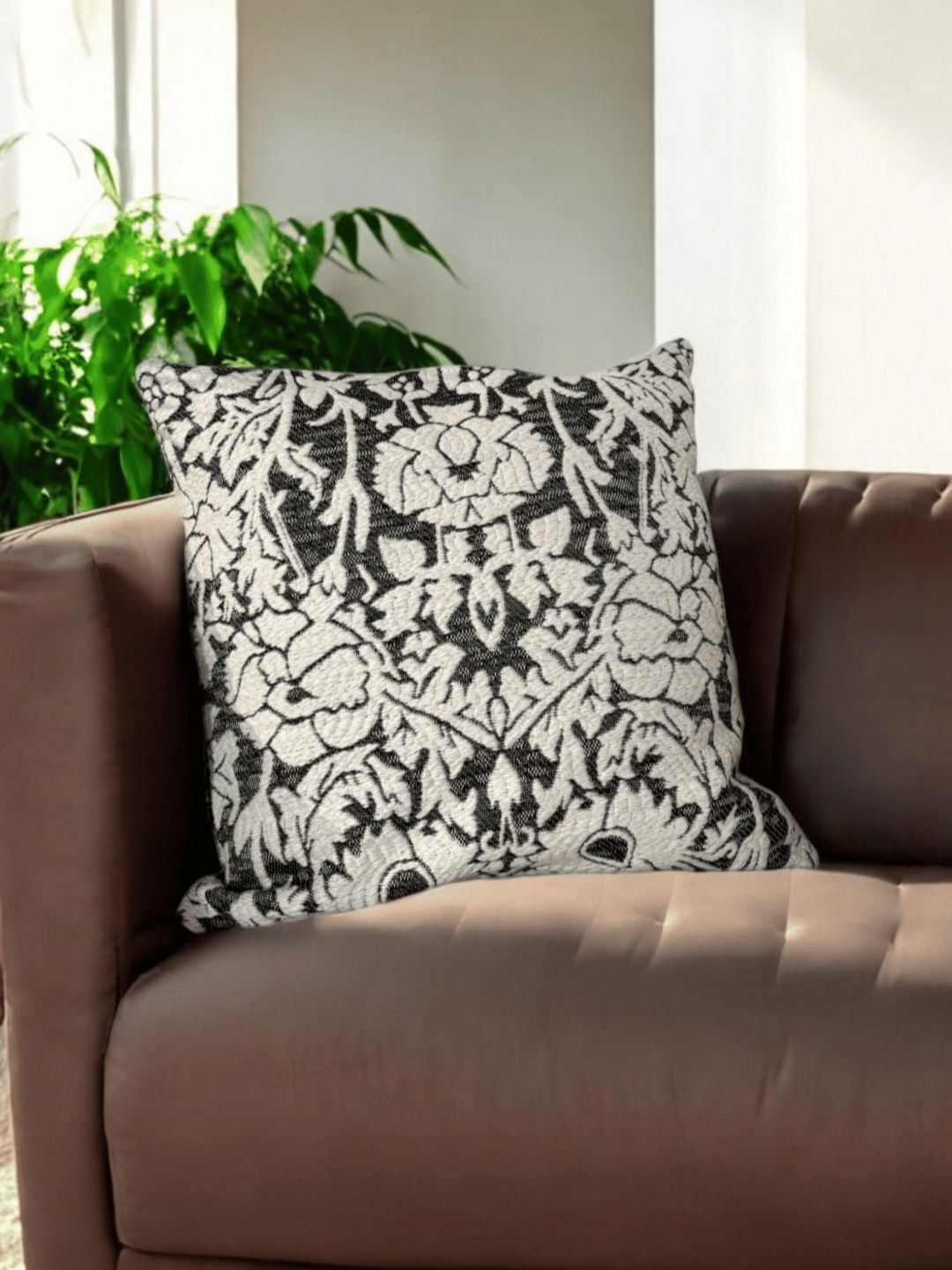 LUSHLYF White & Black Set of 5 Quirky Square Cushion Covers-picture-13
