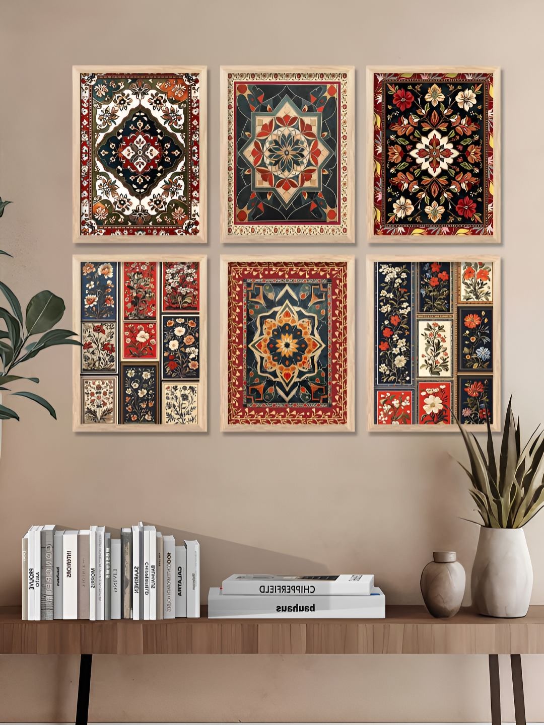 Kotart Brown & Green 6 and more Piece Wood Floral and Botanical Wall Paintings-picture-27