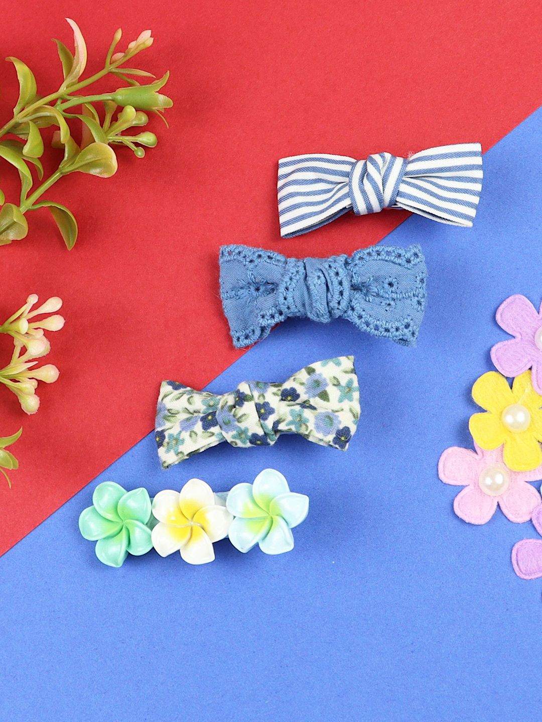 Asthetika Kids Girls Set of 4 Alligator Hair Clip-picture-34