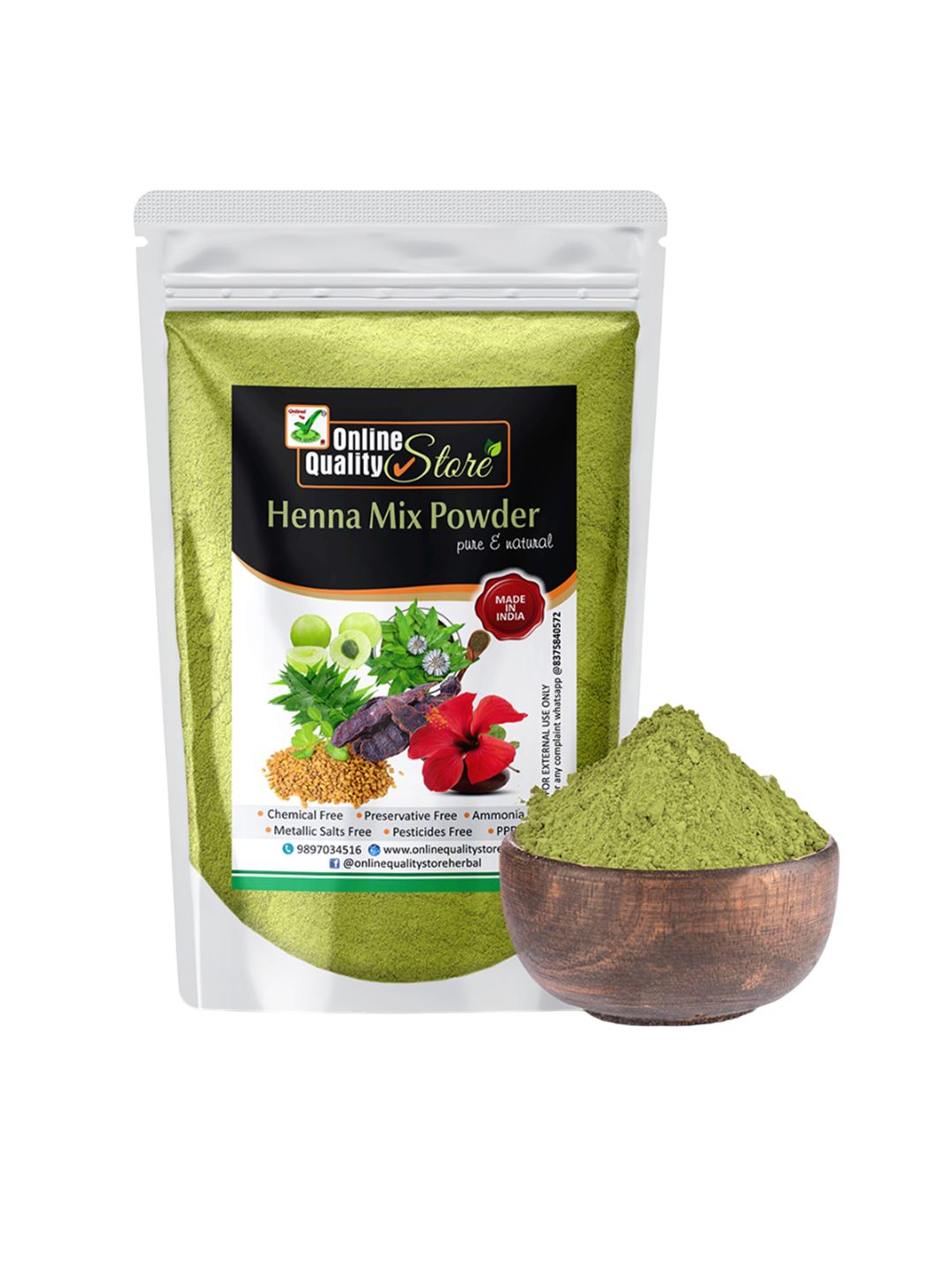 Online Quality Store Organic Henna Hair Colour - 400g-picture-25