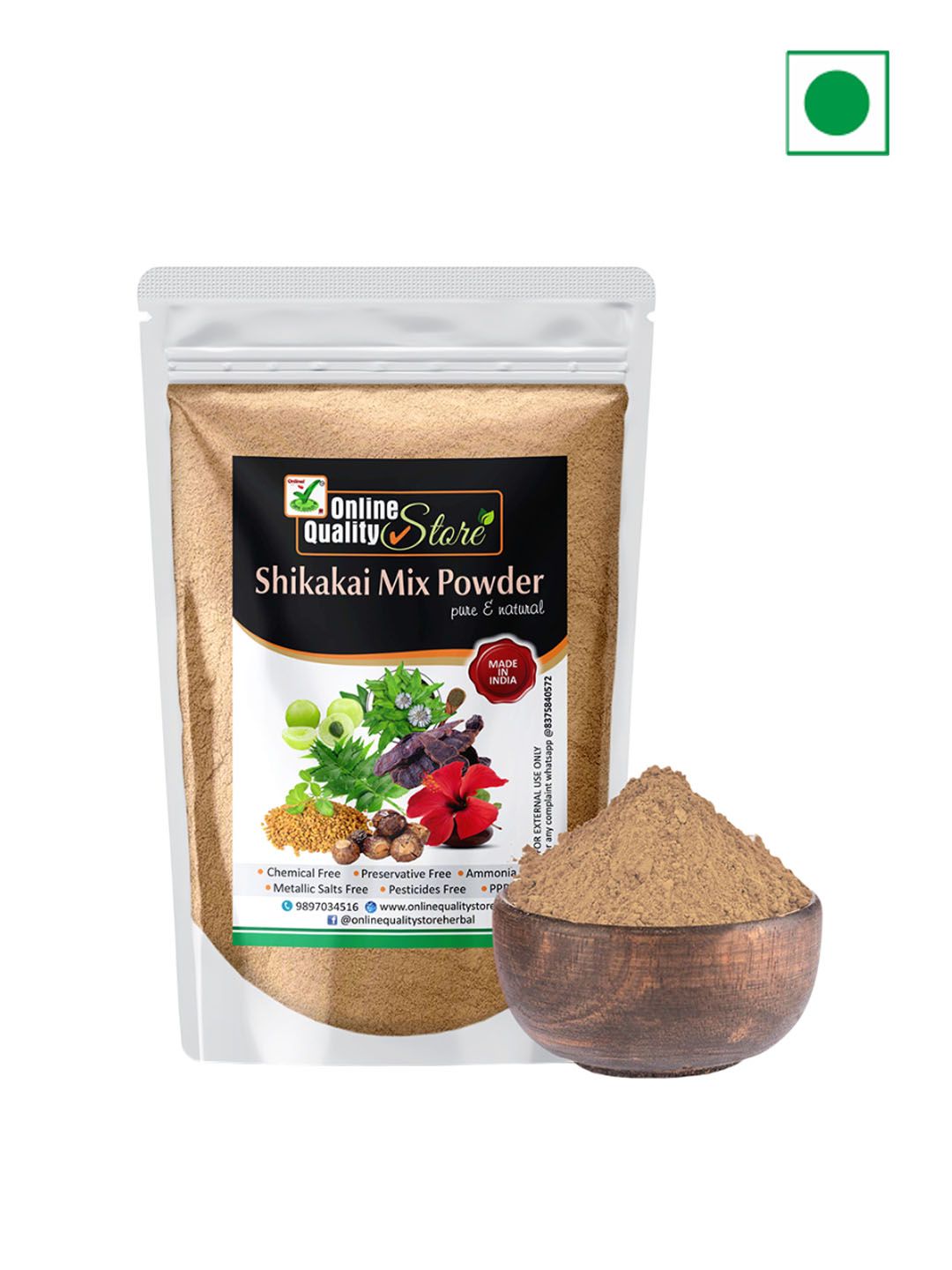 Online Quality Store Shikakai Mix Powder For Damaged Hairs - 400 g-picture-42