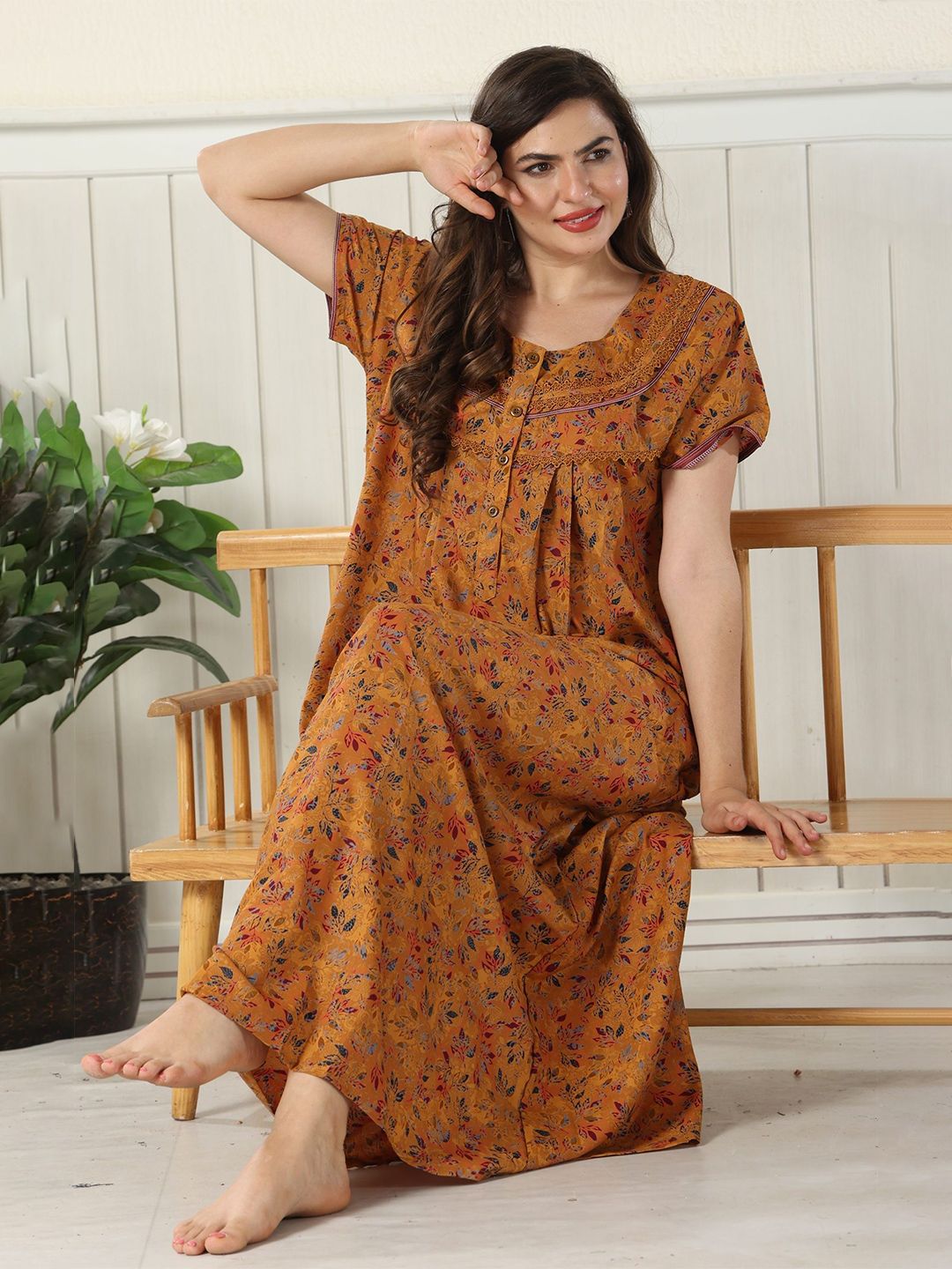 Glamoras Printed Maxi Nightdress-picture-54