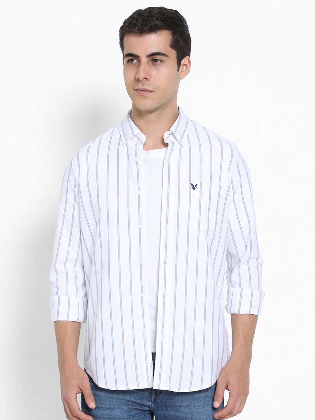 AMERICAN EAGLE OUTFITTERS Men Slim Fit Opaque Printed Casual Shirt-picture-11