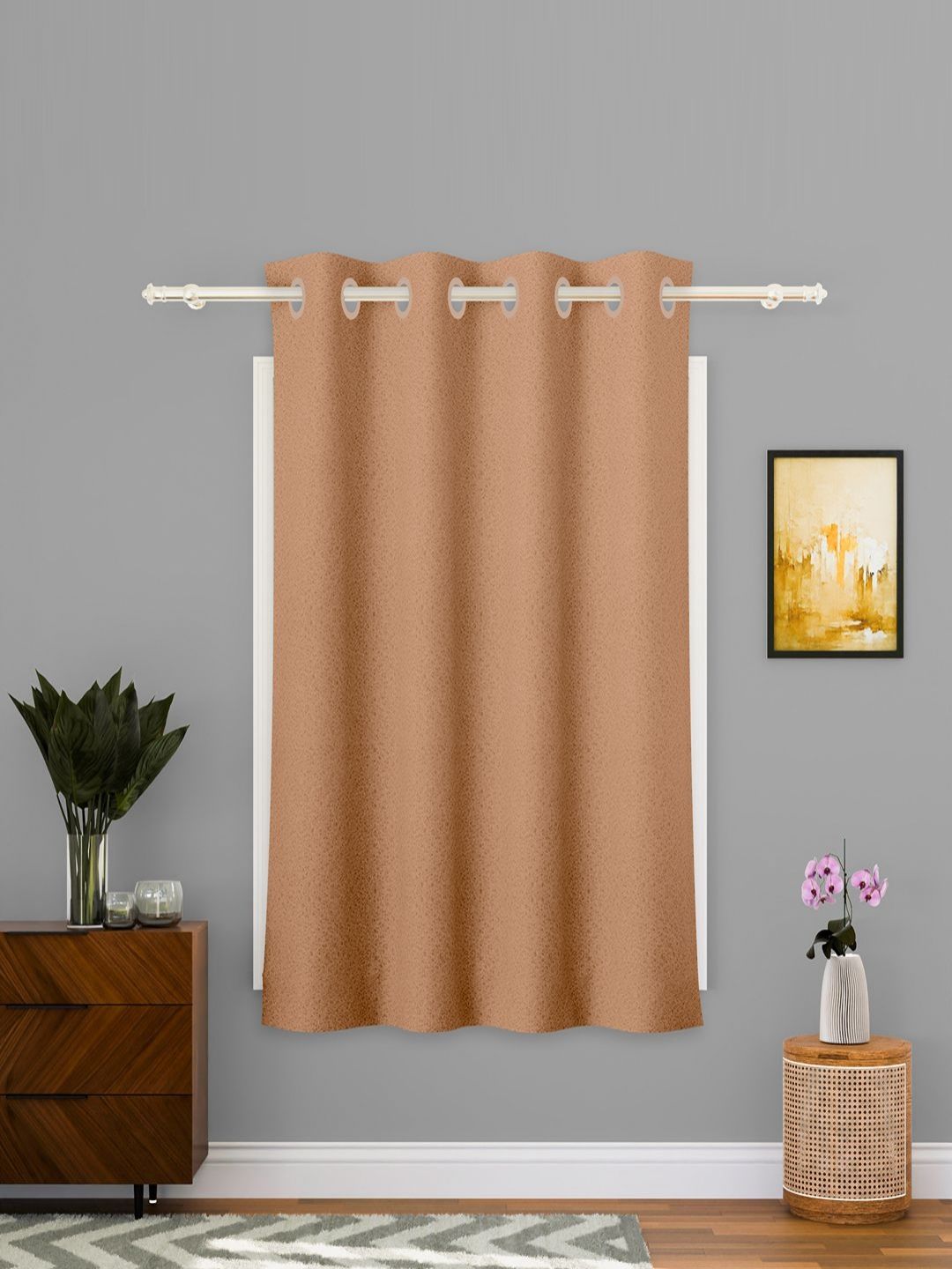 Aura Gold-Toned Window Curtain-picture-7