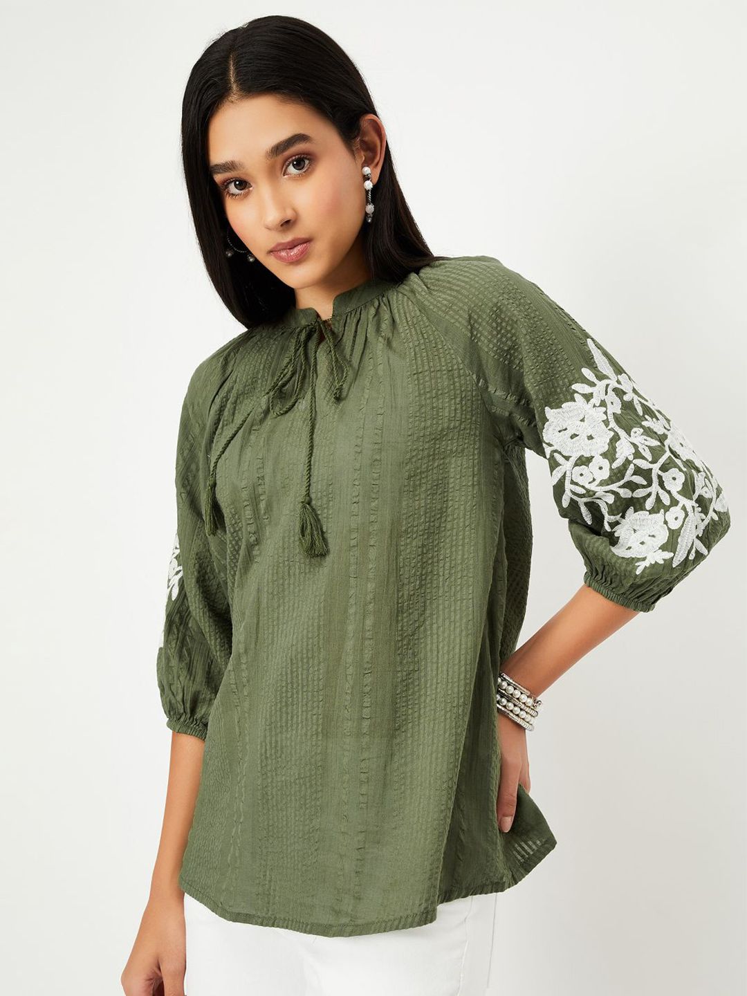 max Mandarin Collar Embroidered Tunic-picture-19