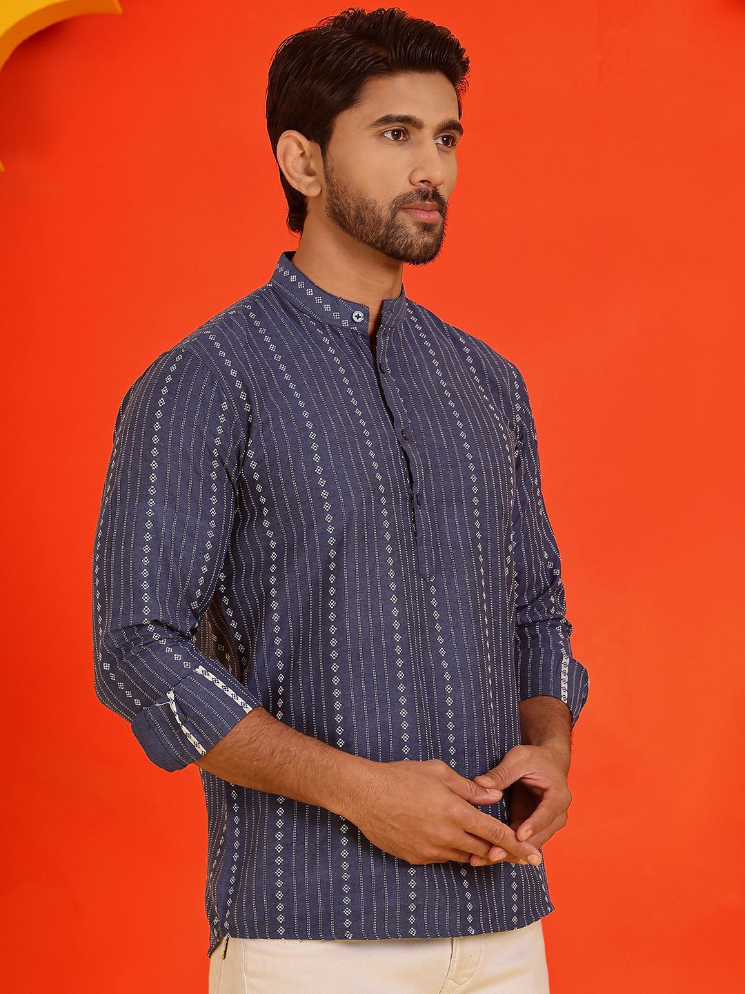 Anouk Rustic Men Geometric Kurta-picture-23