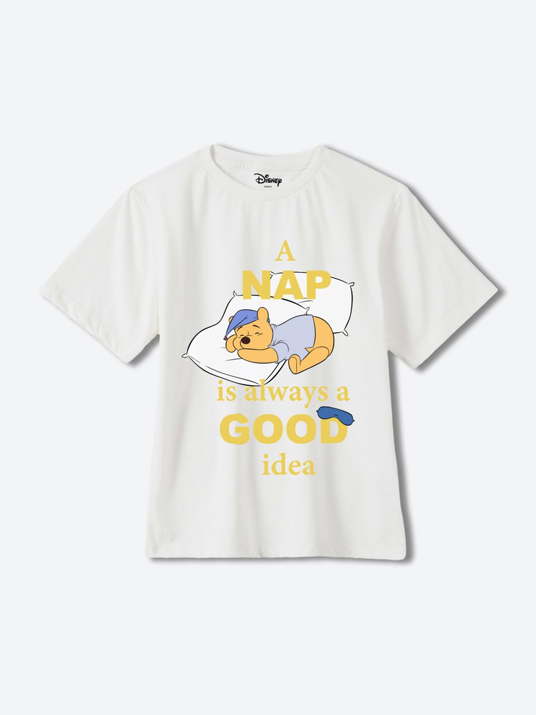 Wear Your Mind Boys Winnie The Pooh Printed Pure Cotton Applique T-shirt-picture-47