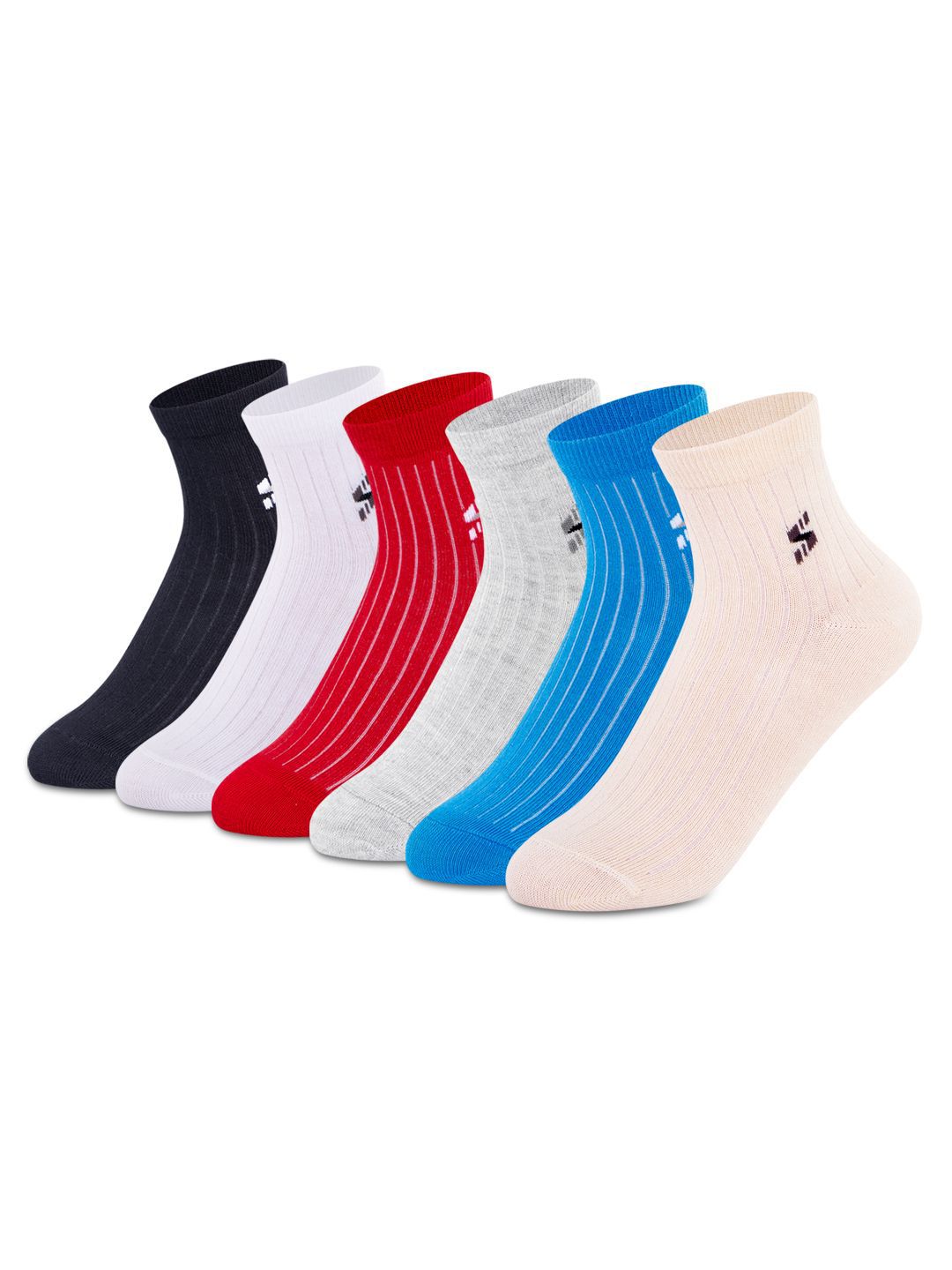 Supersox Kids Pack Of 6 Ankle Length Soft Cute & Cozy Socks (9 - 10 Years)-picture-19