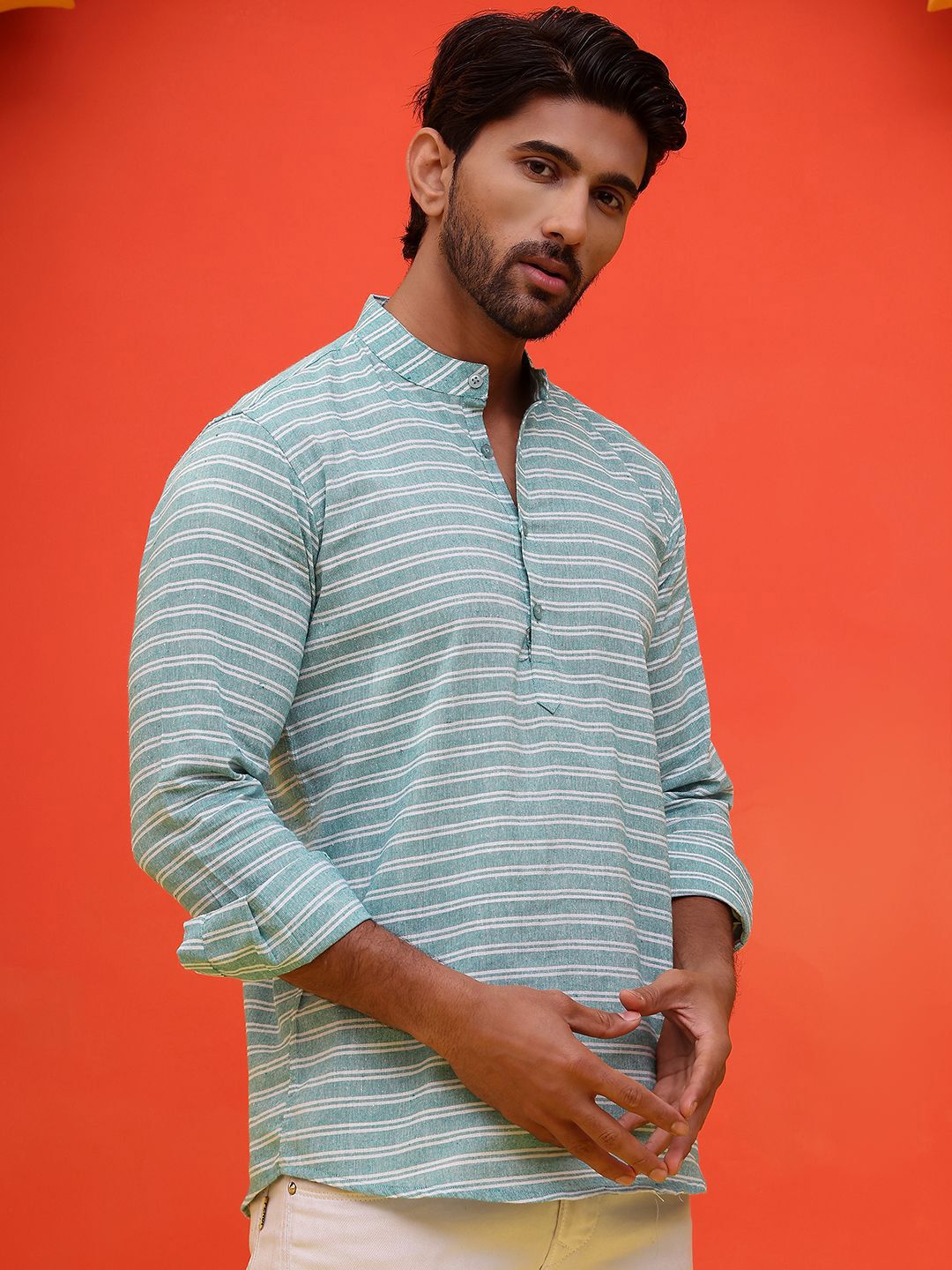 Anouk Rustic Men Striped Kurta-picture-31