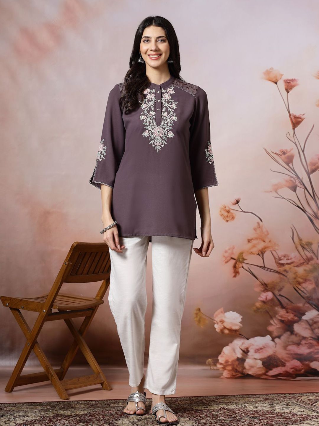 Nayam By Lakshita Embroidered Thread Work Thread Work Kurti-picture-38