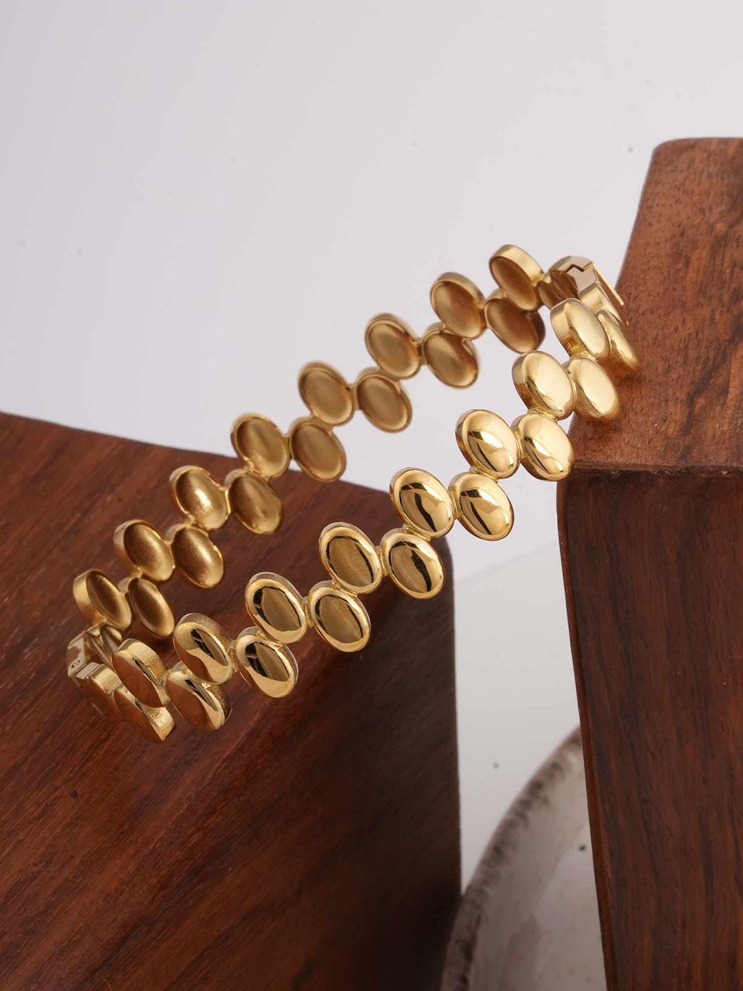 PALMONAS Women Gold-Plated Bangle-Style Bracelet-picture-23