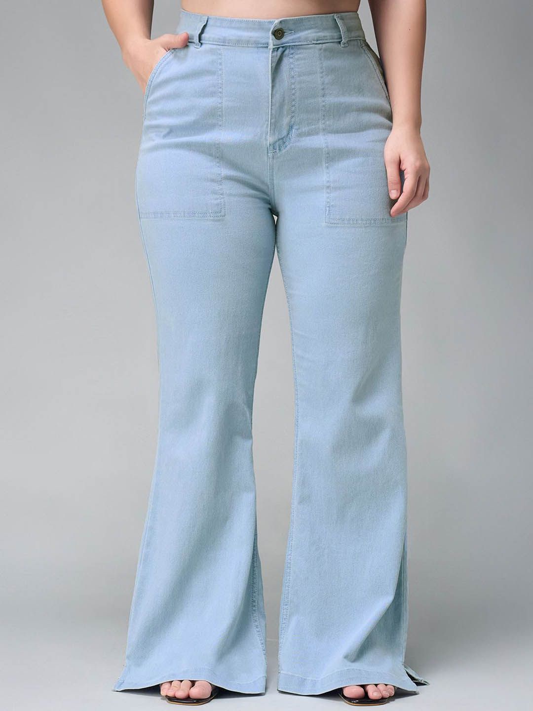 Miss Chase A+ Women Bootcut High-Rise Heavy Fade Stretchable Jeans-picture-29