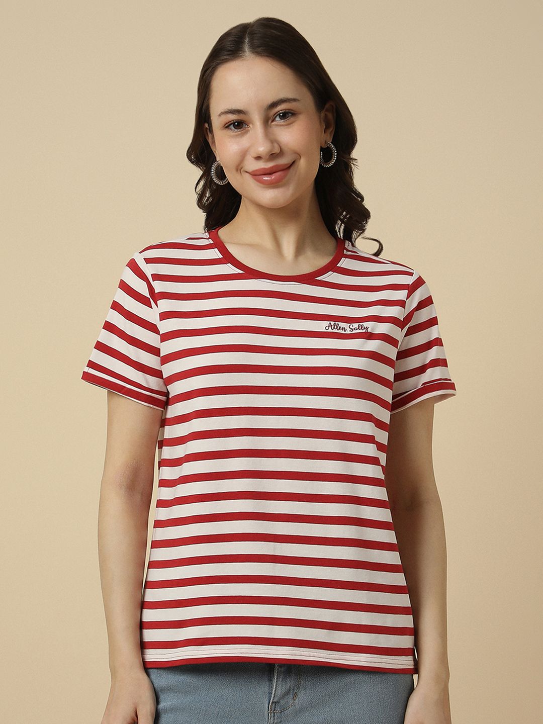 Allen Solly Woman Women Striped T-shirt-picture-20