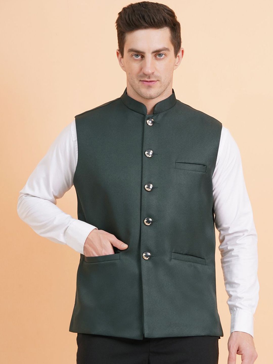 SG LEMAN Mandarin Collar Nehru Jackets-picture-17