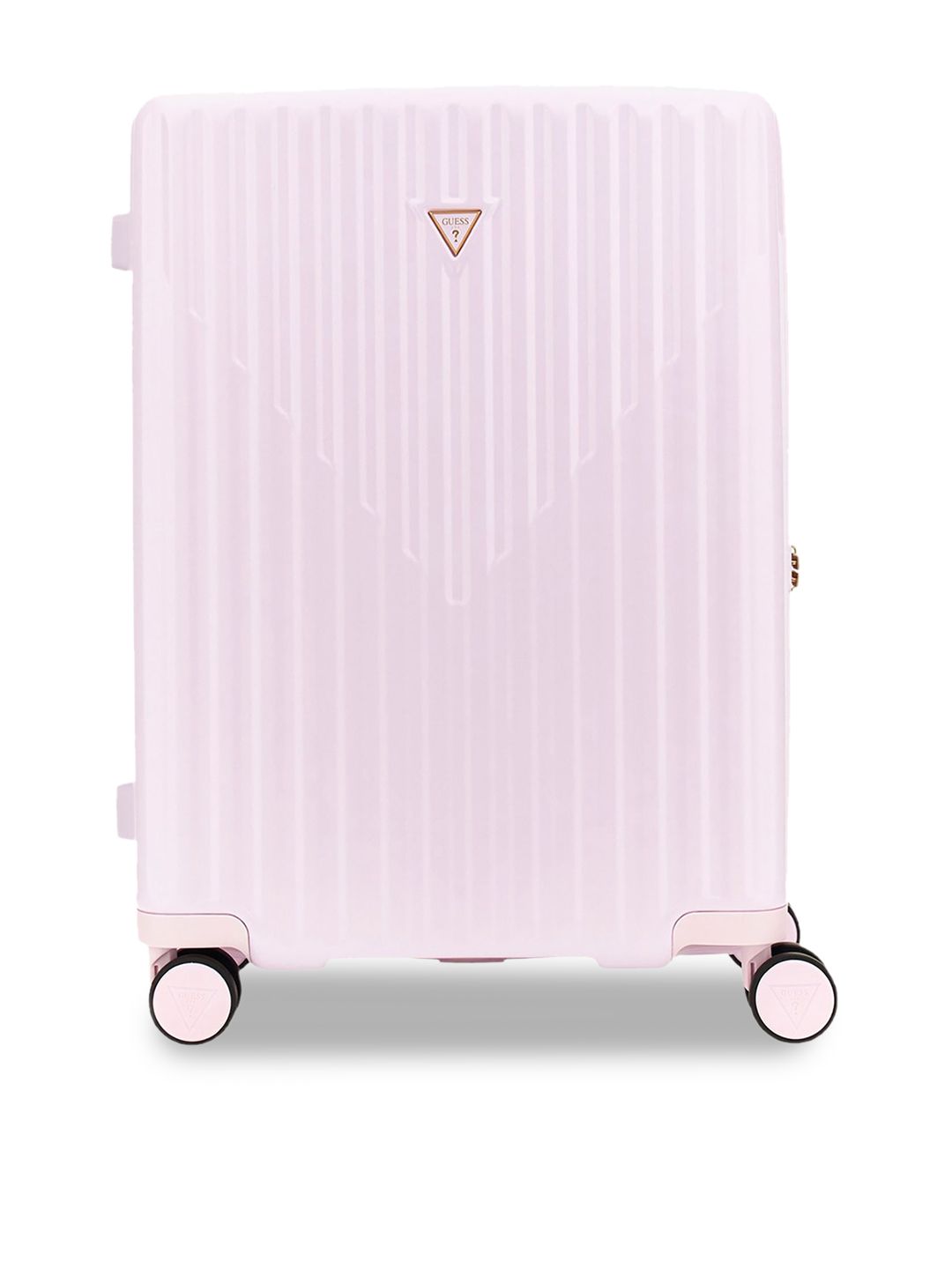 GUESS Olbia Textured Hard Sided Medium Trolley Bag-image-13