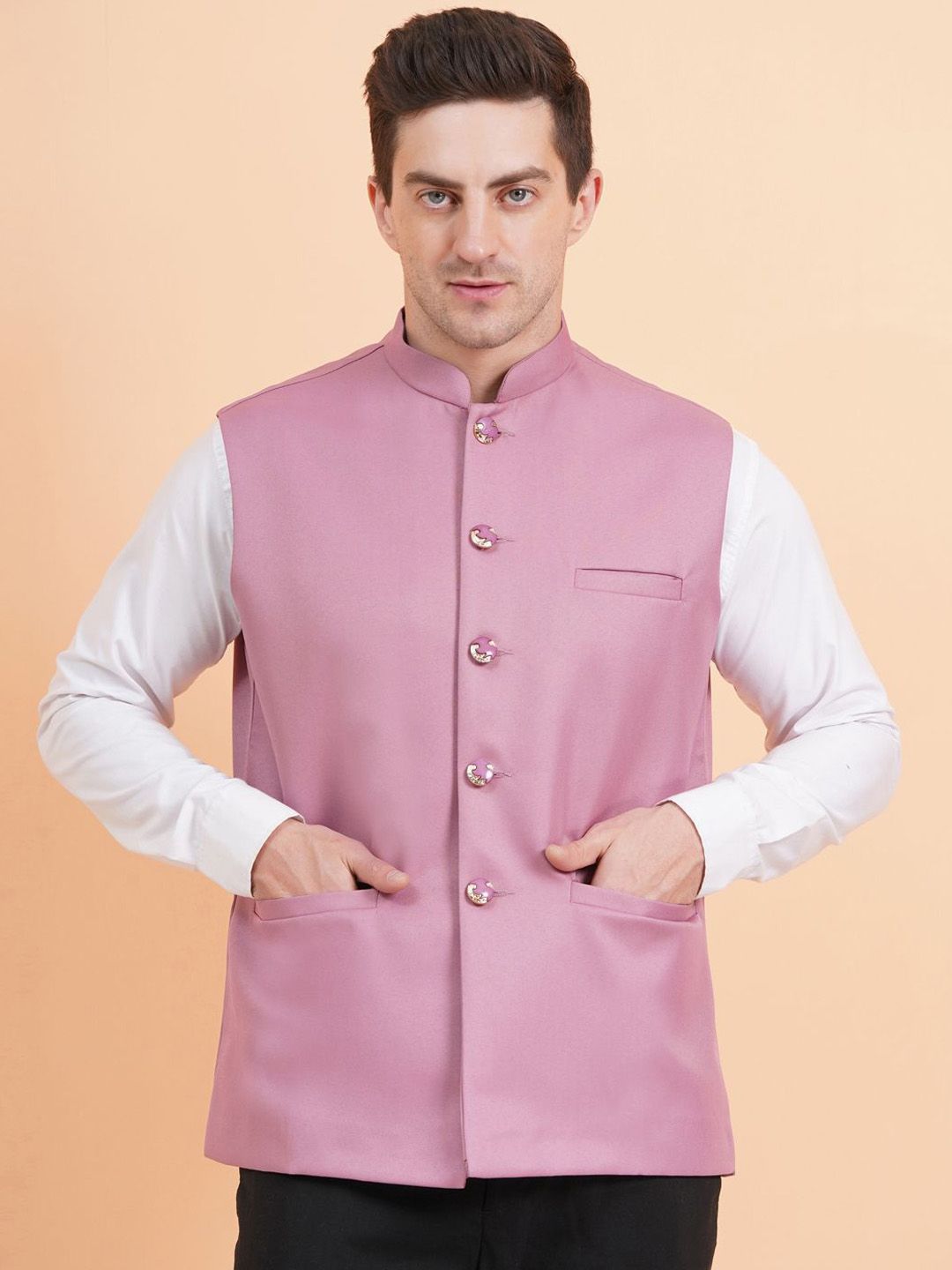 SG LEMAN Mandarin Collar Nehru Jacket-picture-18
