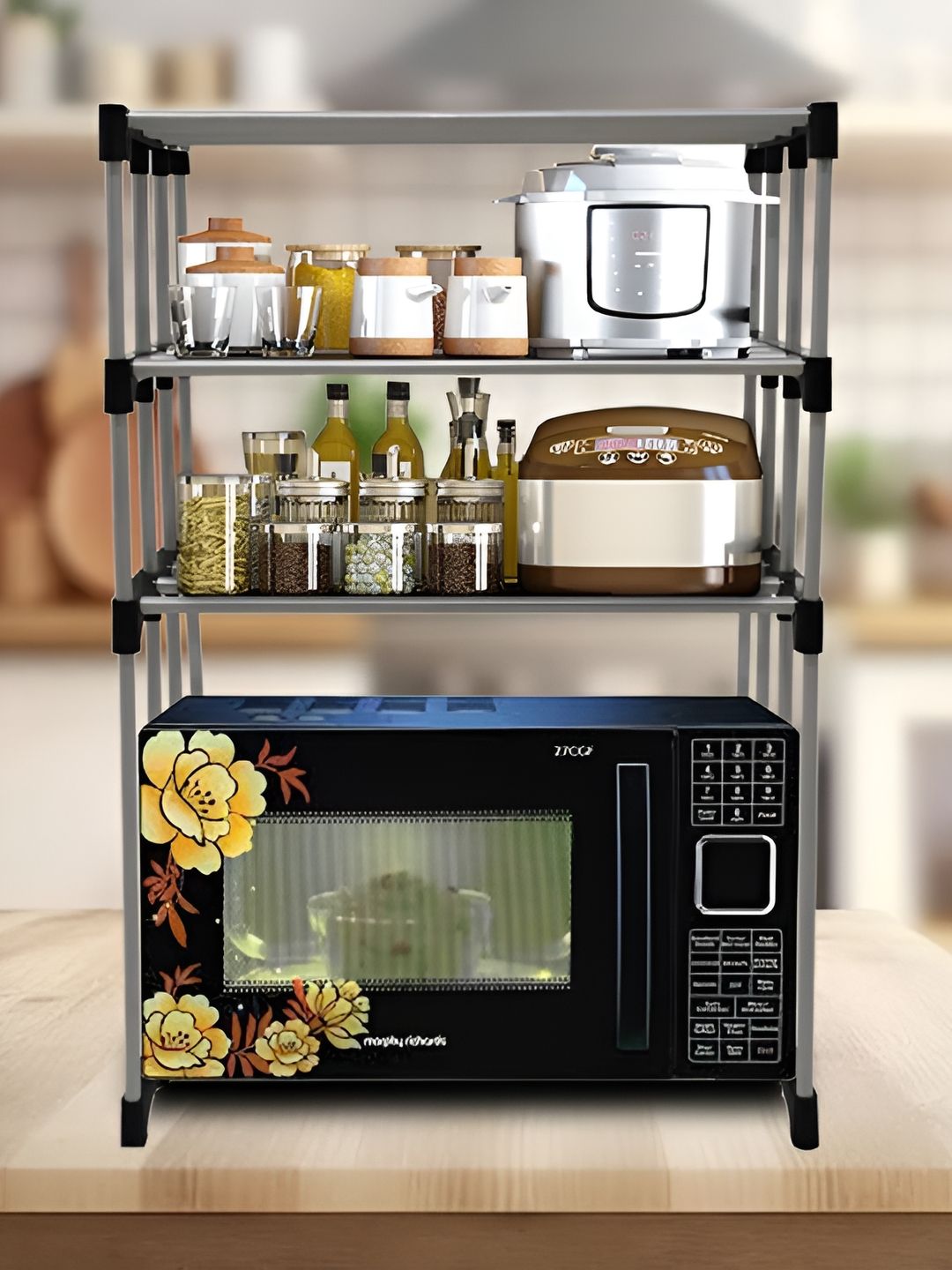 Rmerchants Black & Grey 3 Layer Rack Organiser-image-11