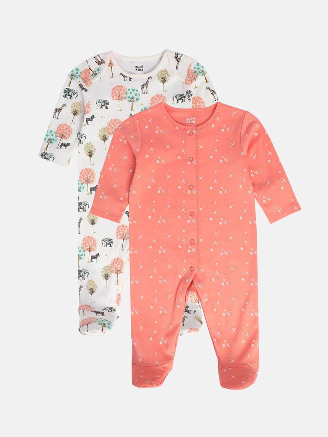 MINI KLUB Girls Pack of 2 Printed Sleepsuit-picture-56