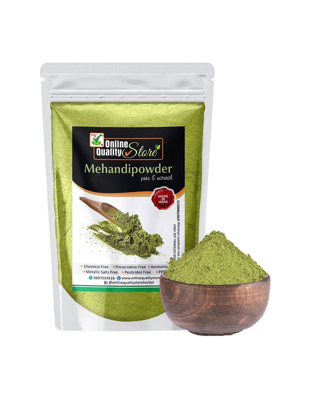 Online Quality Store Pure And Natural Mehandi Powder For Hair - 200g-image-43