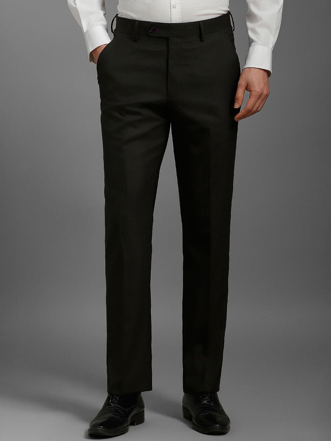 Luxure by Louis Philippe Men Printed Slim Fit Trousers