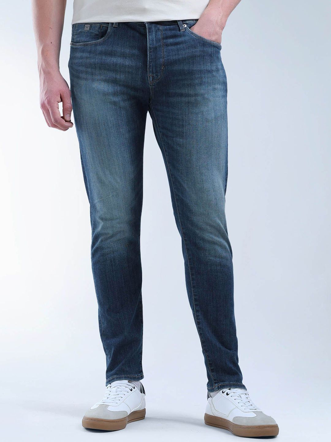 Flying Machine Men Slim Fit Light Fade Stretchable Jeans-picture-41