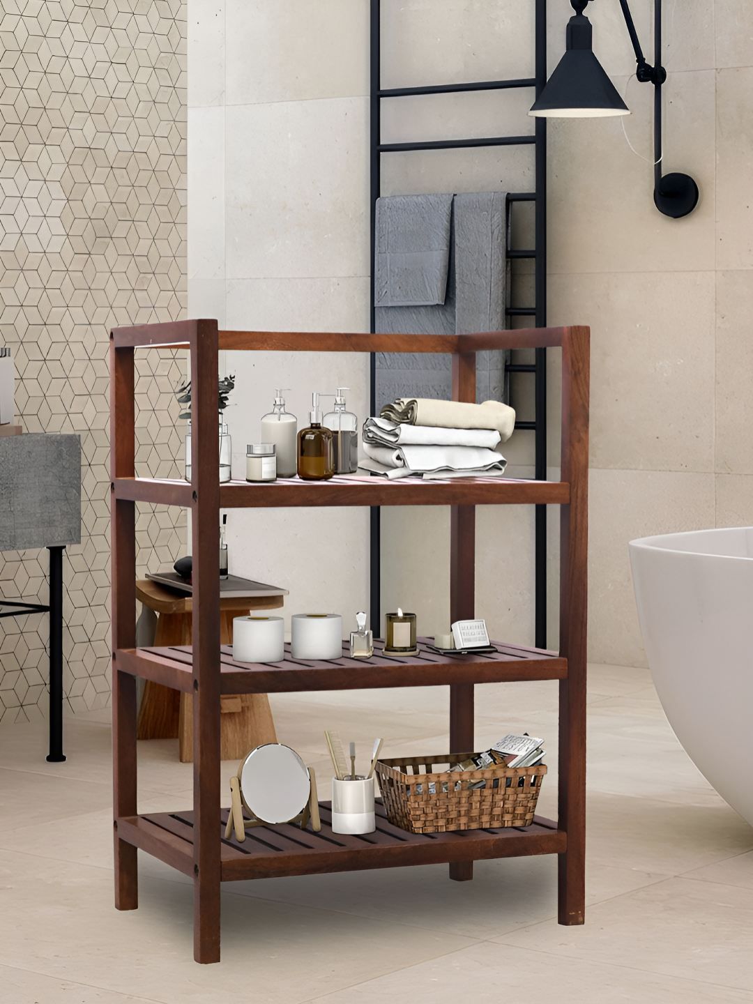 Metalsmith Brwon 3 Layer Rack Organiser-image-18