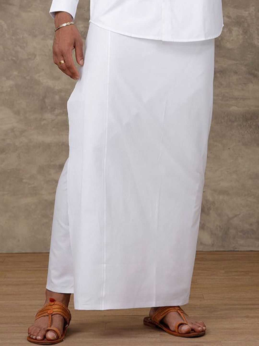 RAMRAJ COTTON Men Single Layer Dhoti-image-45