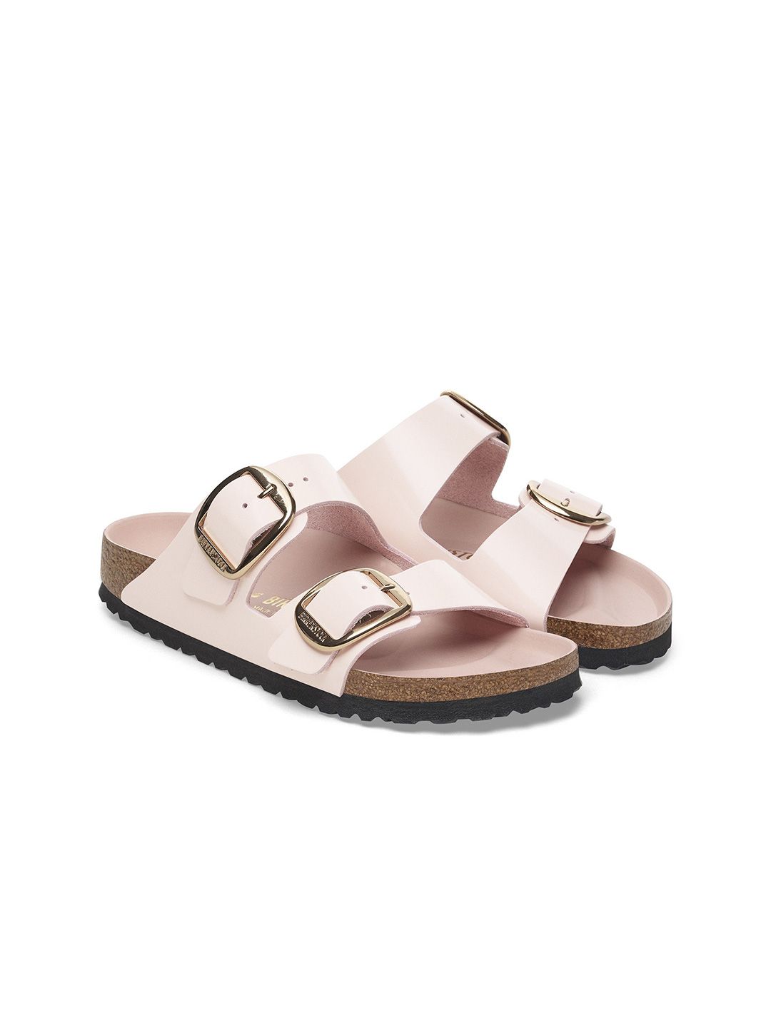 Birkenstock Women Leather Buckle Two Strap Flats-image-8