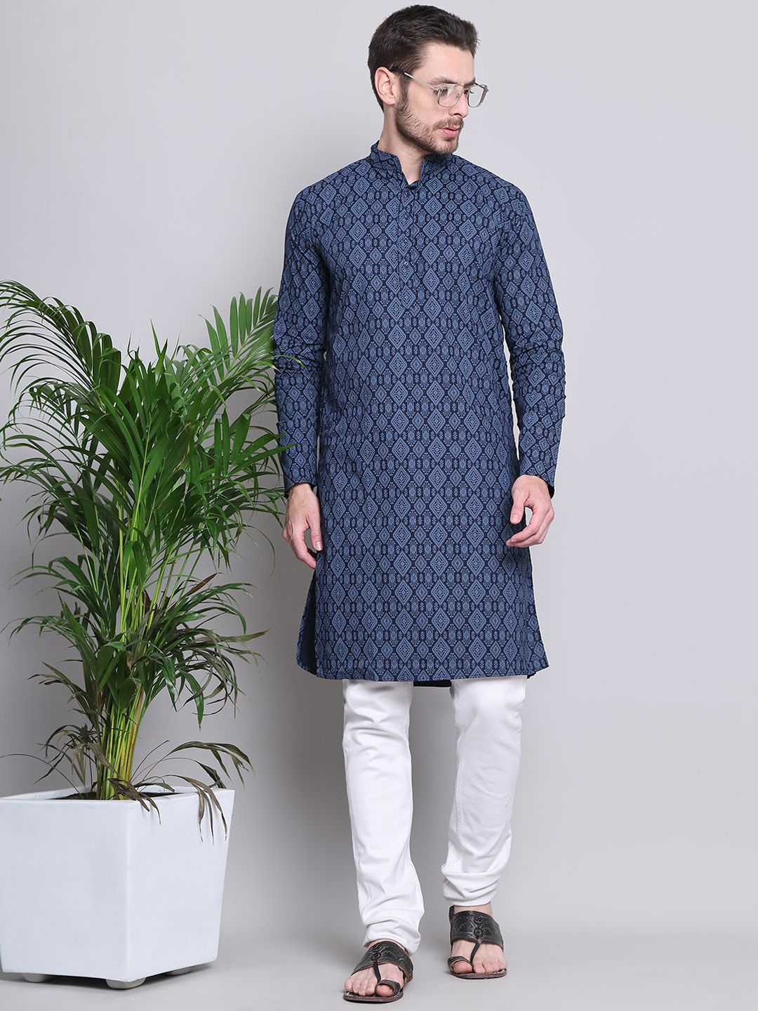Majestic Man Men Ethnic Motifs Printed Kurta-image-39