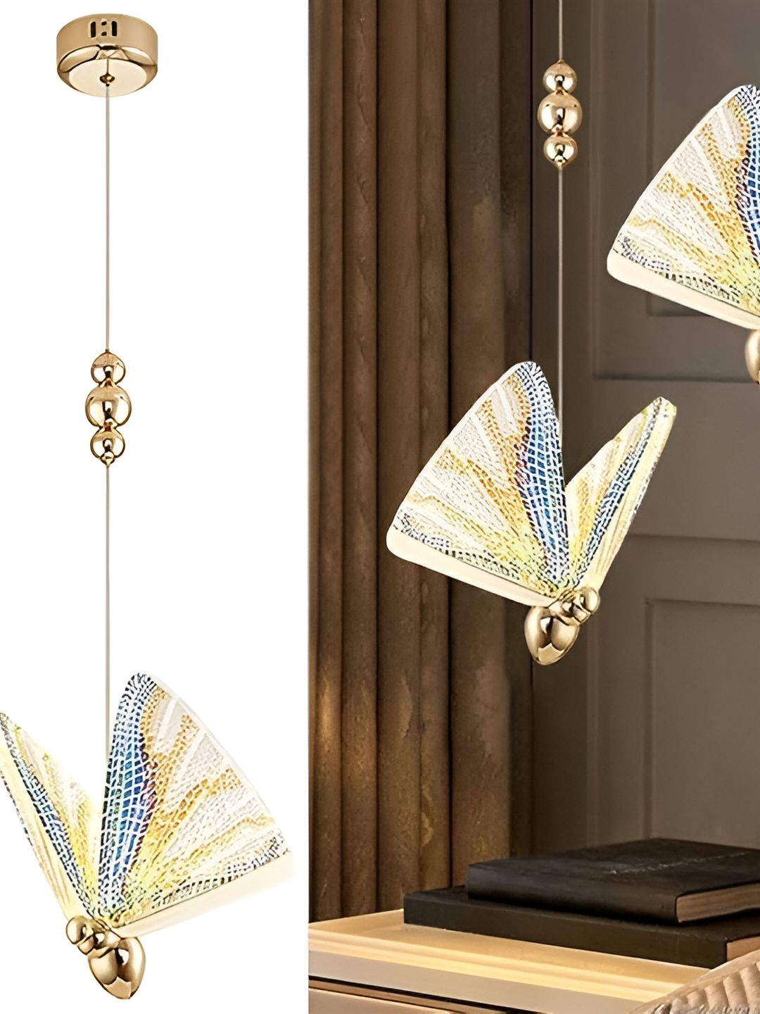 GAUVIK Blue & White Ceiling Lamp-image-21
