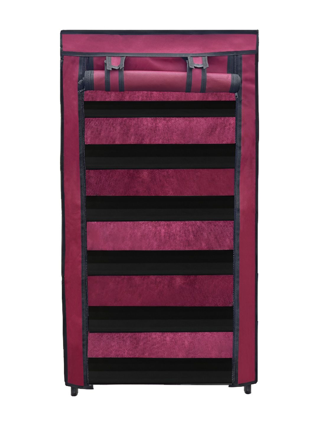 Rmerchants Maroon Stainless Steel 6 Shelves Shoe Rack-picture-49